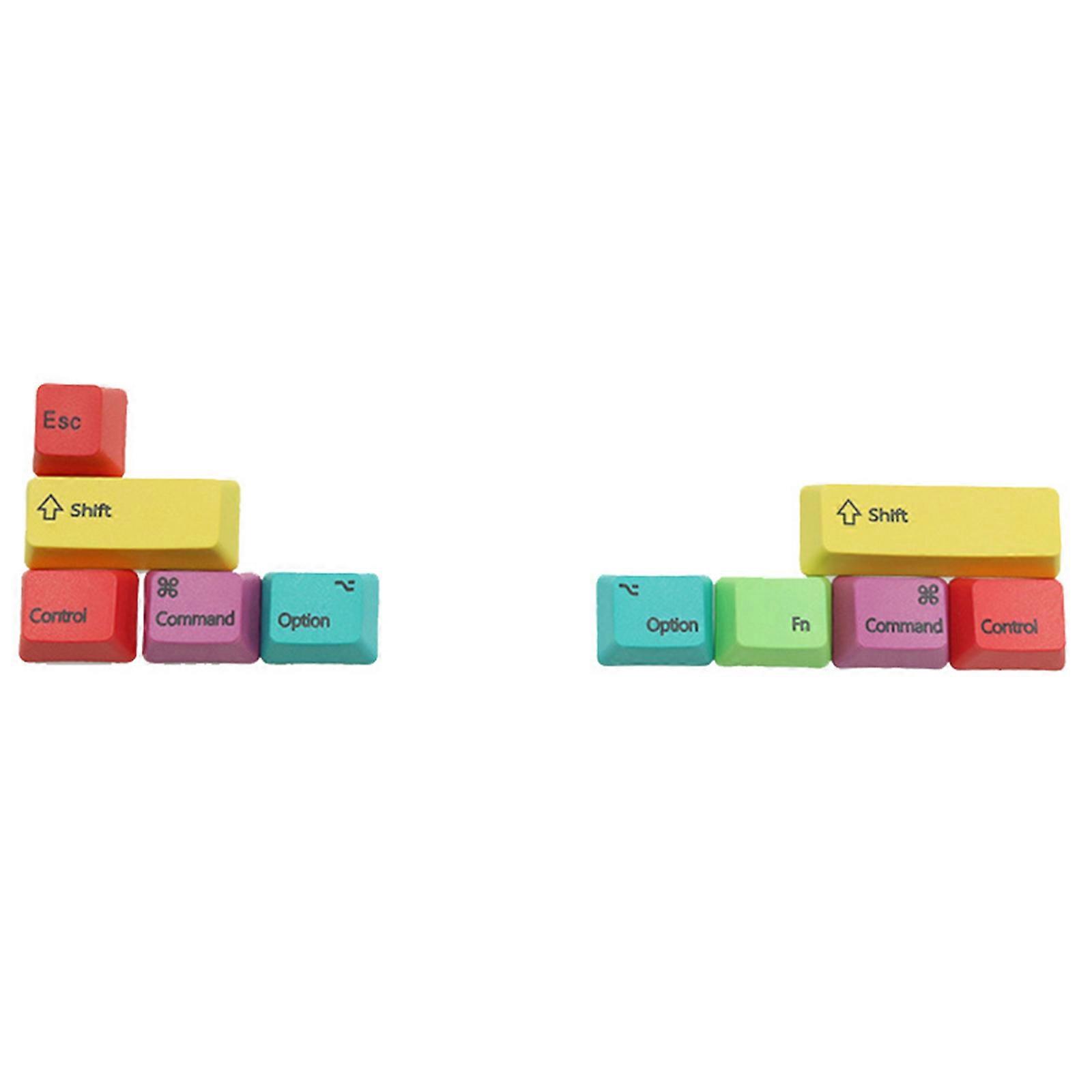 PBT Backlit Keycaps Doubleshot CMYK Keyset OEM Profile For Cherry/Kailh/Outemu MX Switches Mechanical Gaming Keyboard B