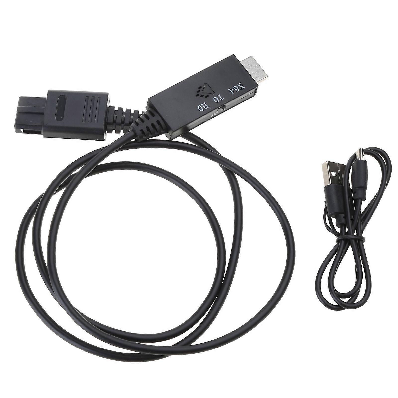 720P 1080P Adapter N64 to HDMI-compatible Converter Cord Wire Line for SNES/NGC/SFC/N64 HDMI-compatible Link Cable Wire