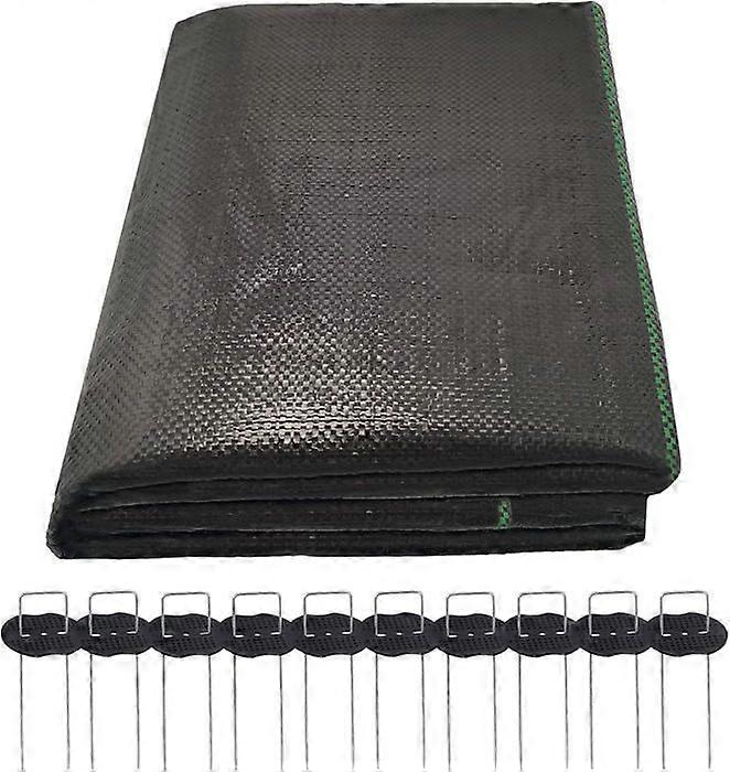 2x10m permeable mulch fabric - Polypropylene 150g/m UV (Garden/driveway/agriculture)