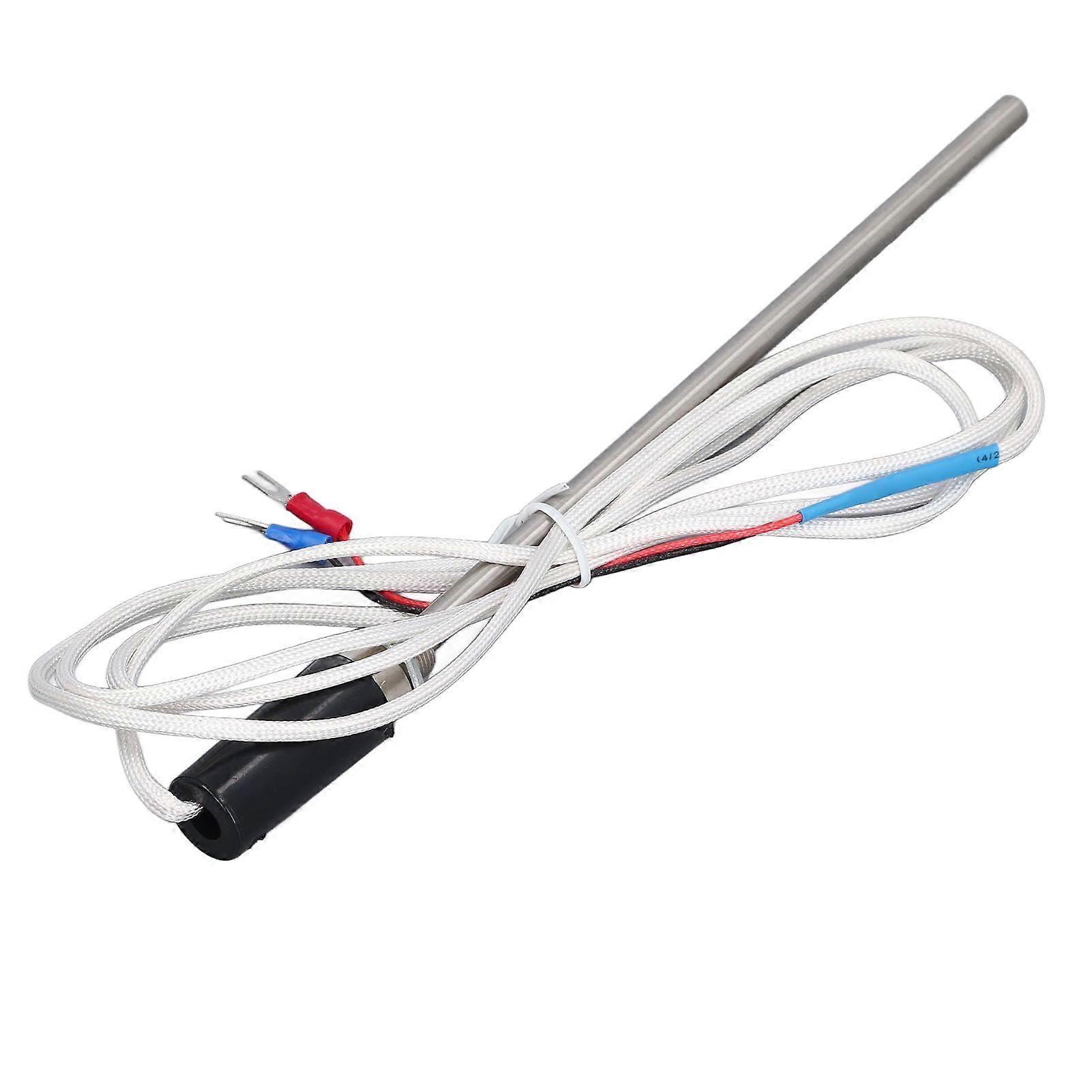 Temperature Sensor Probe Replacement Stainless Steel K Type Digital Temperature Transmitter Extension Cable 2m 