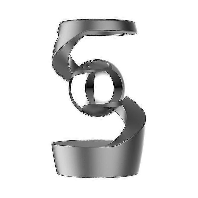 重力キネティックデスク玩具 - ジャイロスコープスピナー目の錯覚 - グレーシルバーデザイン