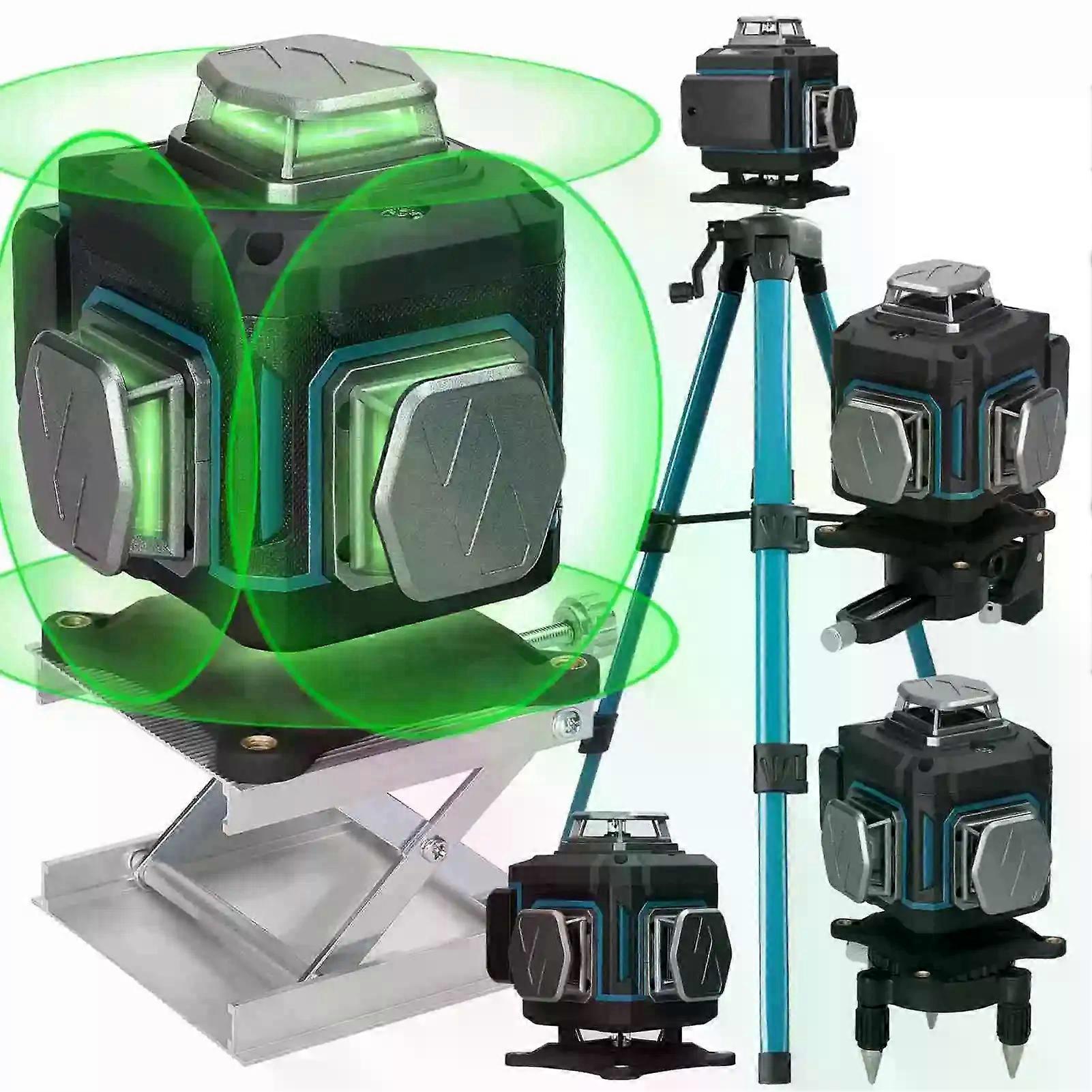 Multifunctional 16 Lines Laser Level 3 Self Leveling Machine Rechargeable Battery Leveling Tool