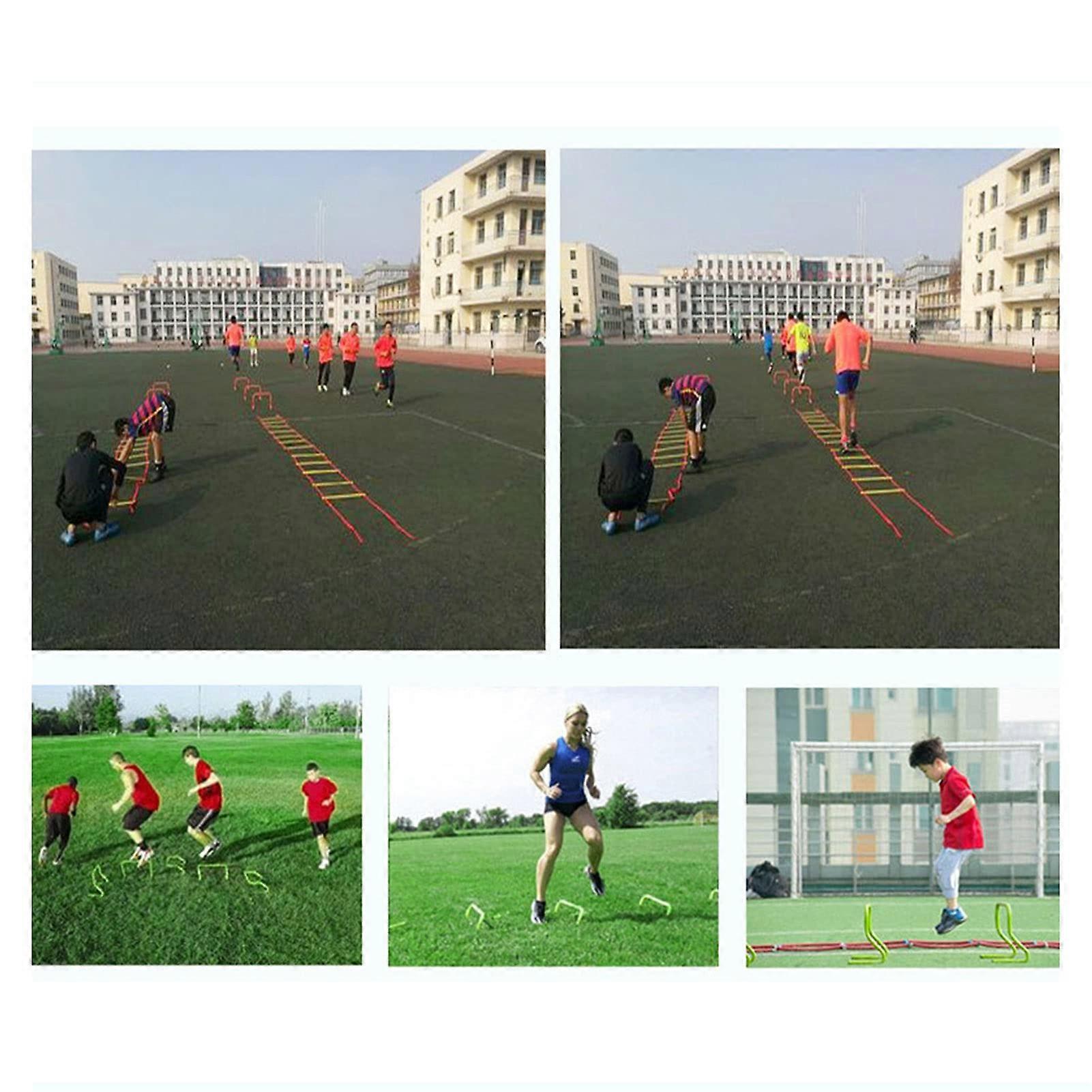 3PCS Hurdles Basketball training hurdles children's agility training hurdles folding rotating football training hurdles