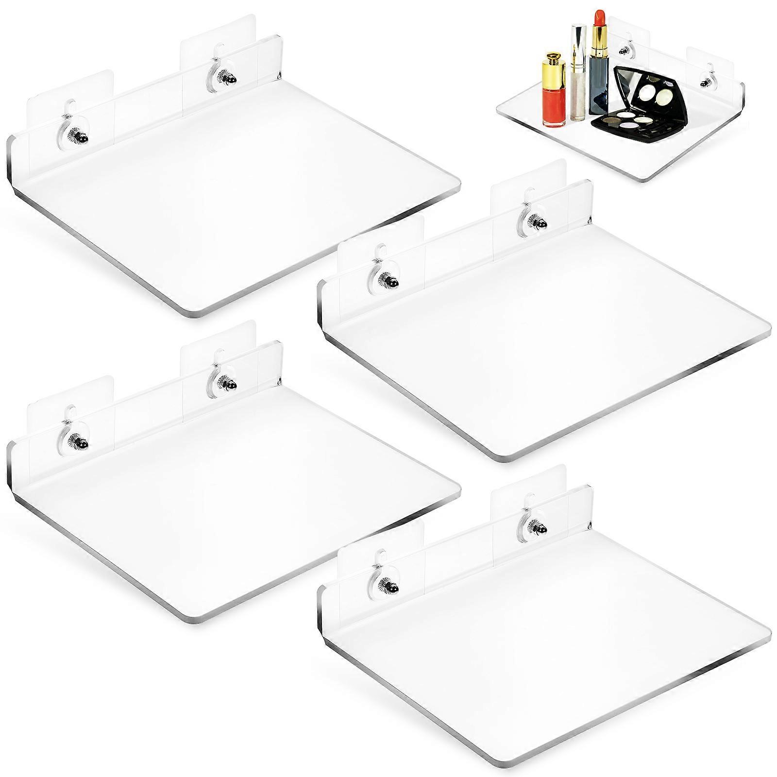 Stylish Decorative Shelves, Transparent Acrylic Material, Ideal for Any Room