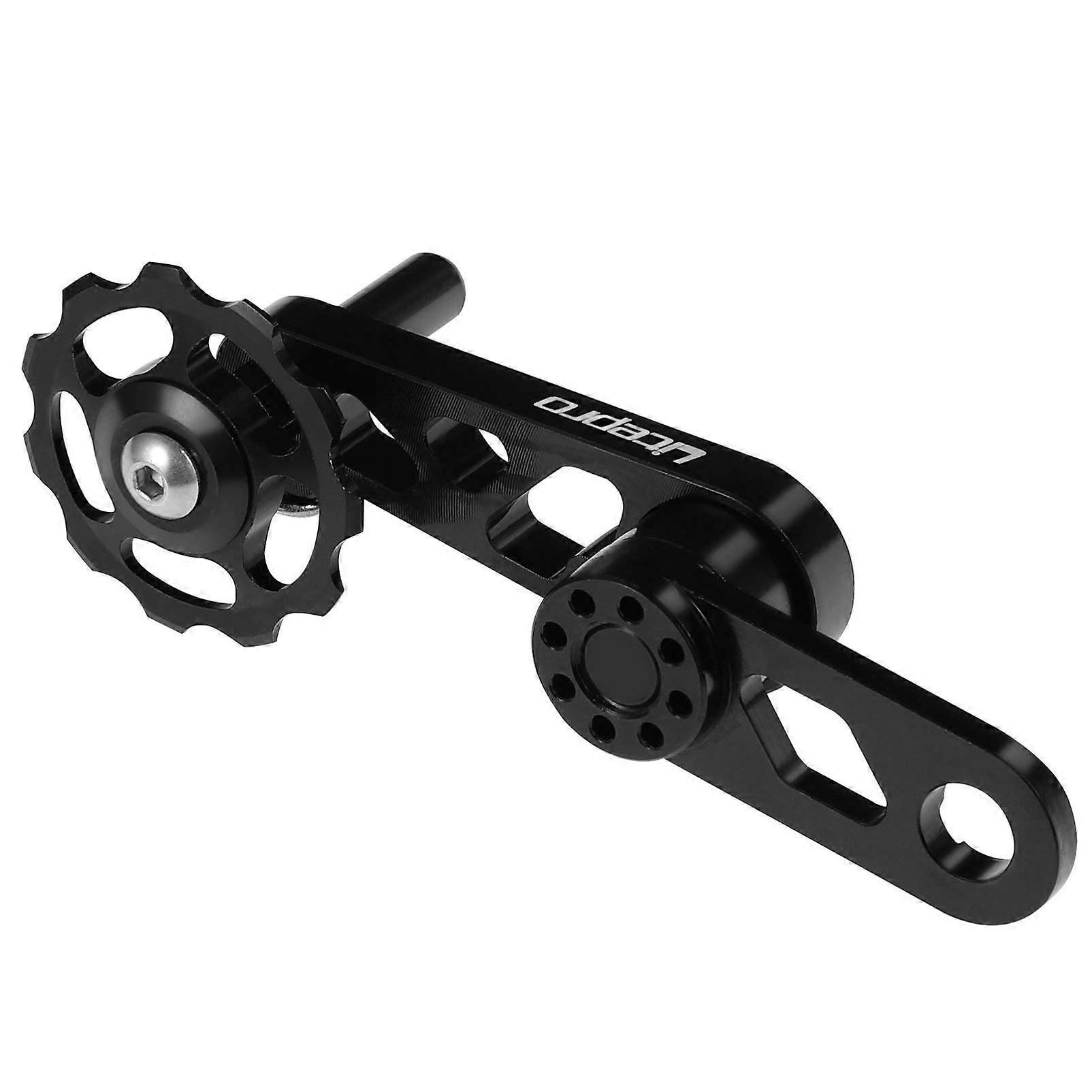 Ergonomic adjuster chain guide for the derailleur bicycle chain stabilizer lightweight black