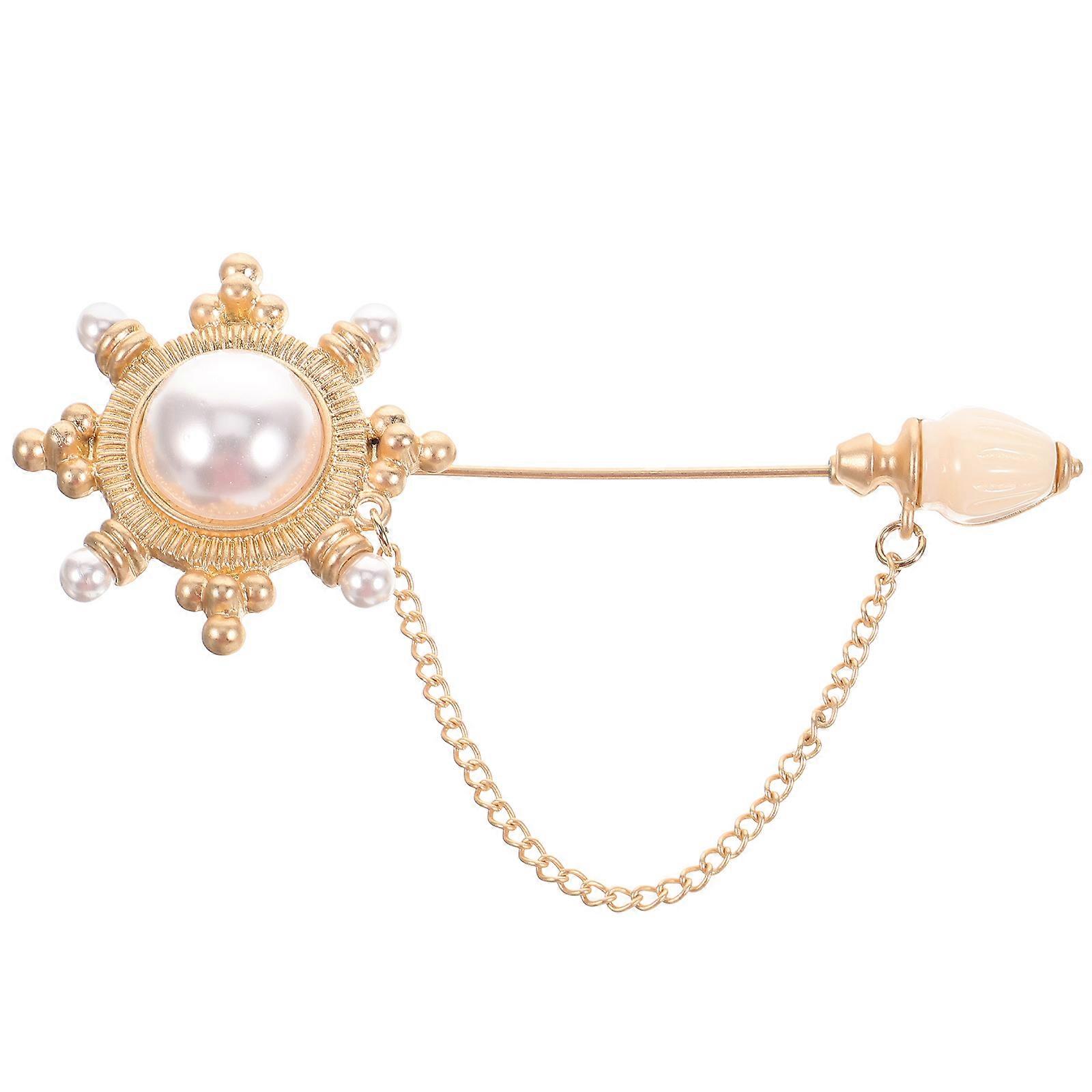 FRCOLOR 1Pc Crown Brooch for Women Clothing Pin Scarf Accessory Delicate Pattern