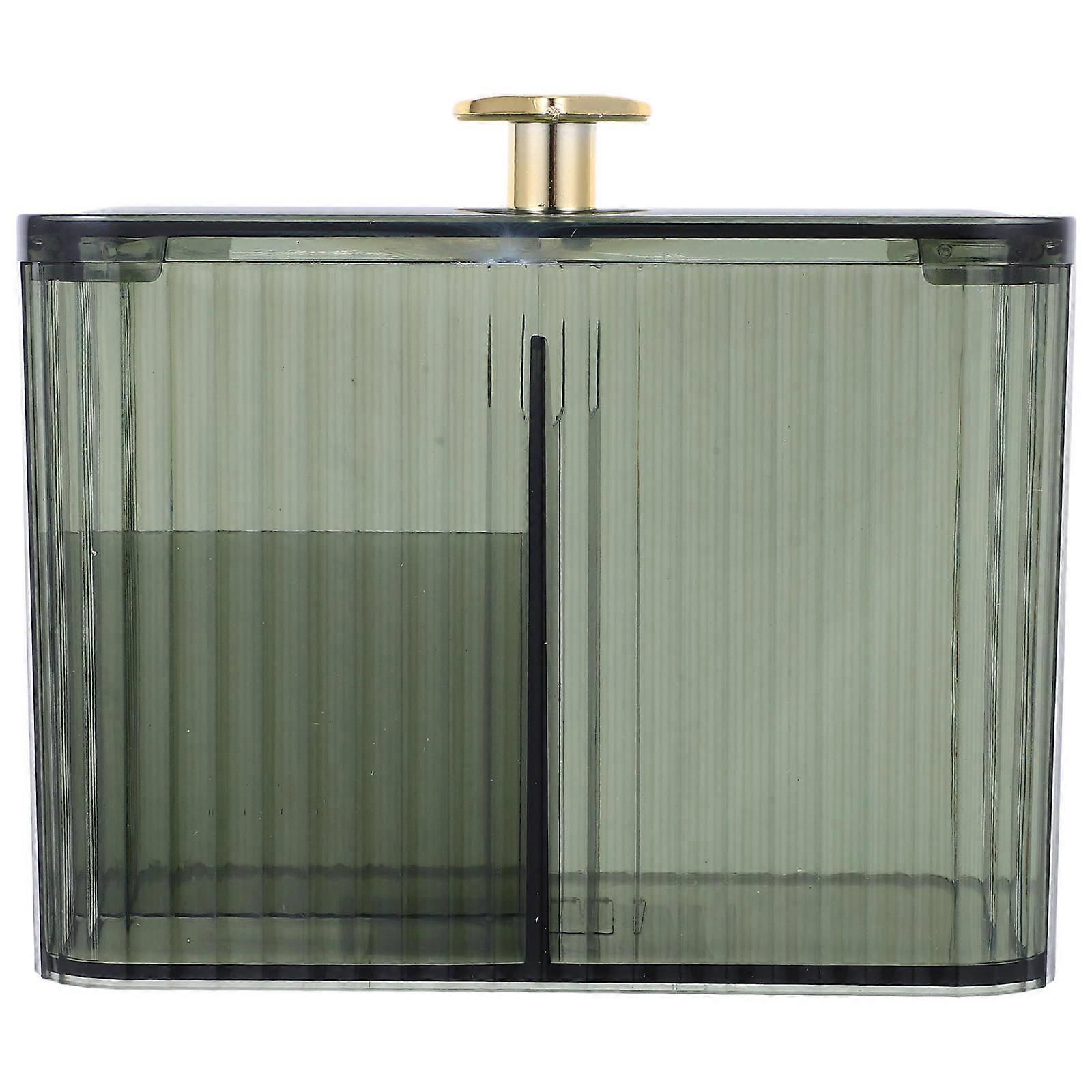 Transparent Makeup Organizer for Cotton Pads, Swabs & Lipsticks – Versatile Storage Box for Bathroom, Vanity & Home Use with Clear Visibility and