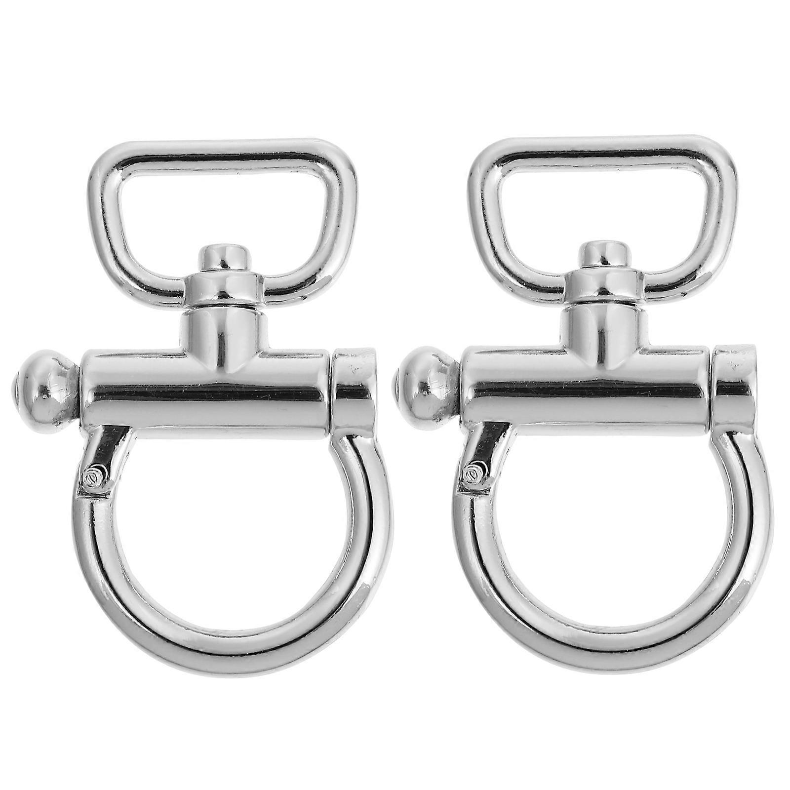 Strap Connector Buckle Hardware Metal Ring Buckles Diy Projects 5.4X3.6CM 2Pcs