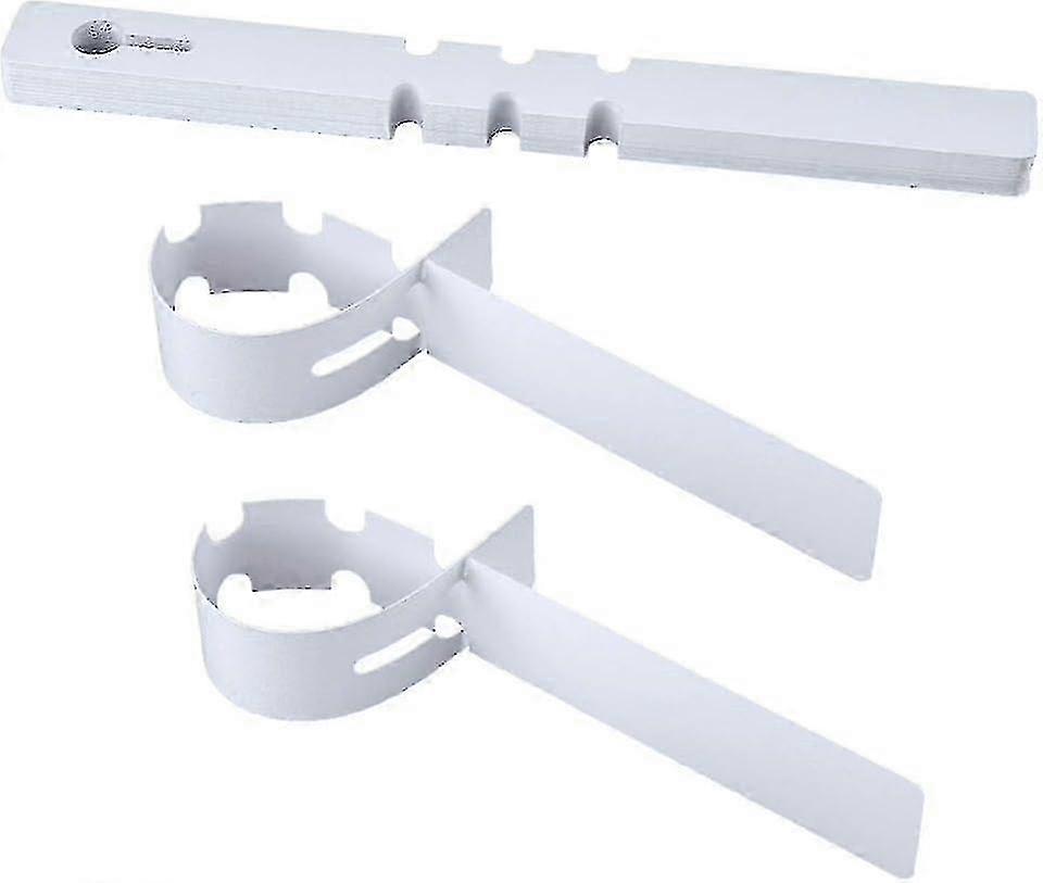 100 قطعة علامات نبات بلاستيكية ، ملصقات شجرة 21 سم لنباتات الحدائق ، علامات حضانة متينة (بيضاء)