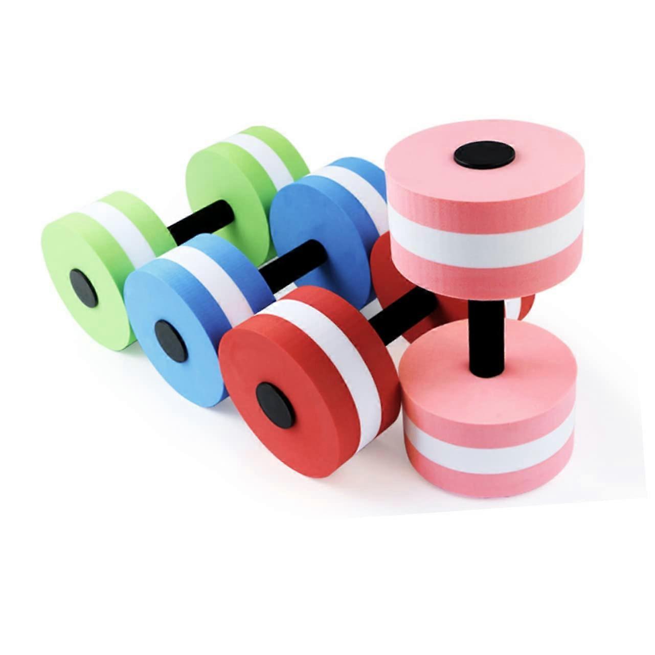 Water Dumbbell For Pool Exercises, Aqua Weights, Foam, Non-Slip Grip, Set of 2