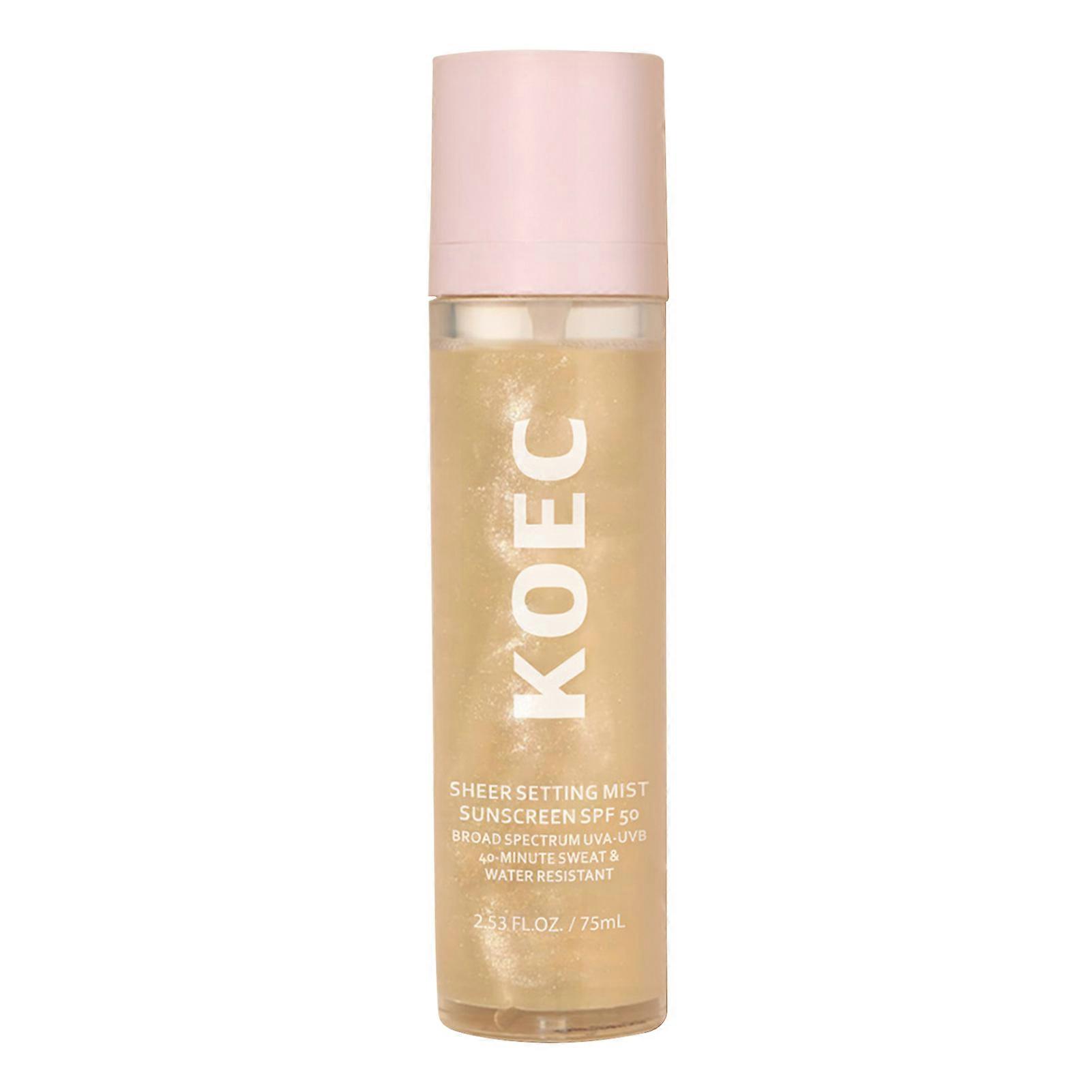 Sunglaze Sheer Setting Mist Hydrating Makeup-Friendly-Glow Spray for Summer Outdoor