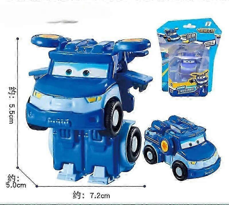 Super Wings Action Figures 2" Mini Transforming Deformation Airplane Robot Jett Dizzy Dino Transformation Model Toys Kids Giftsthump Remote Control Ro