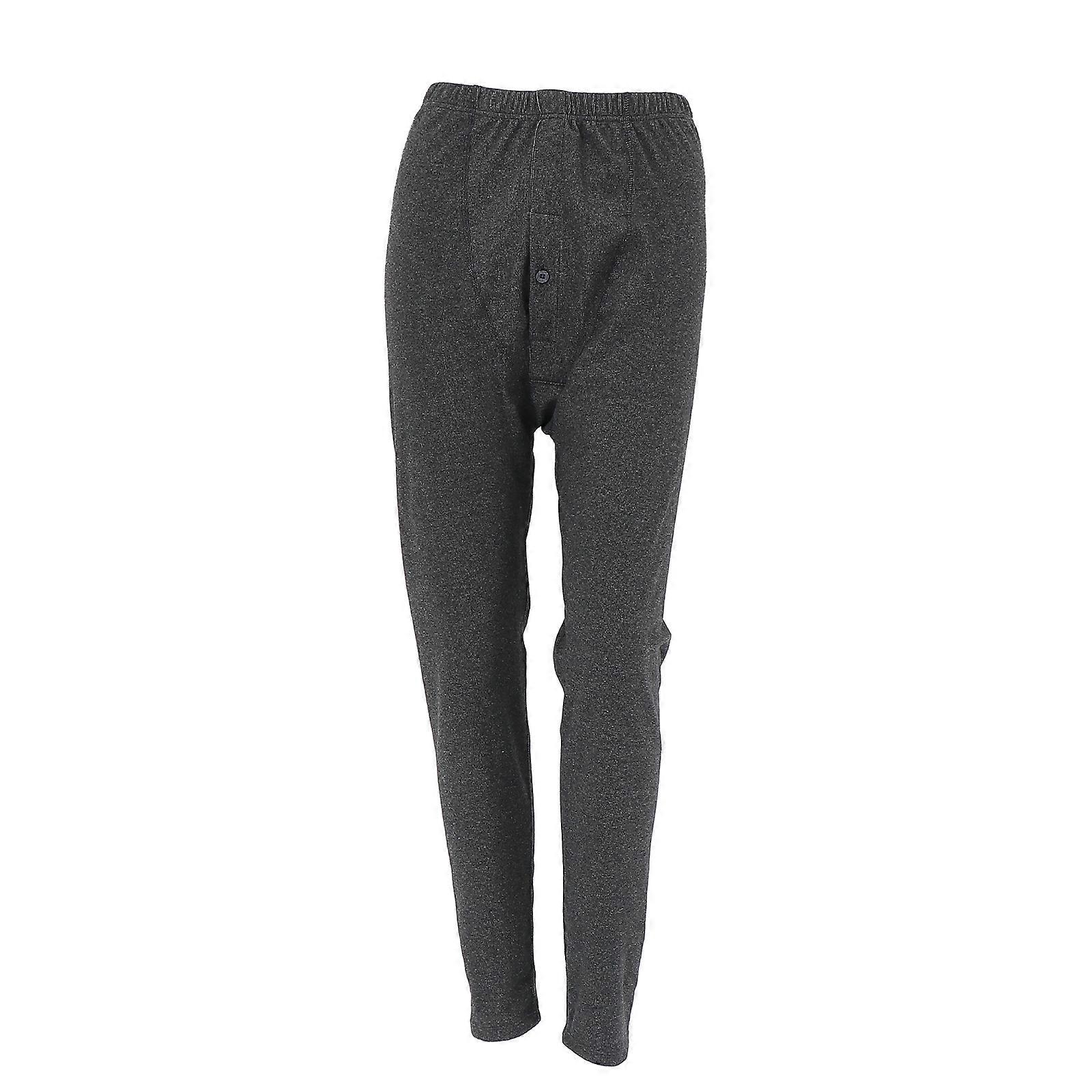 Men Thermal Pant Self Heating Warmth Retention Base Layer Bottoms Black Xl 1Pc