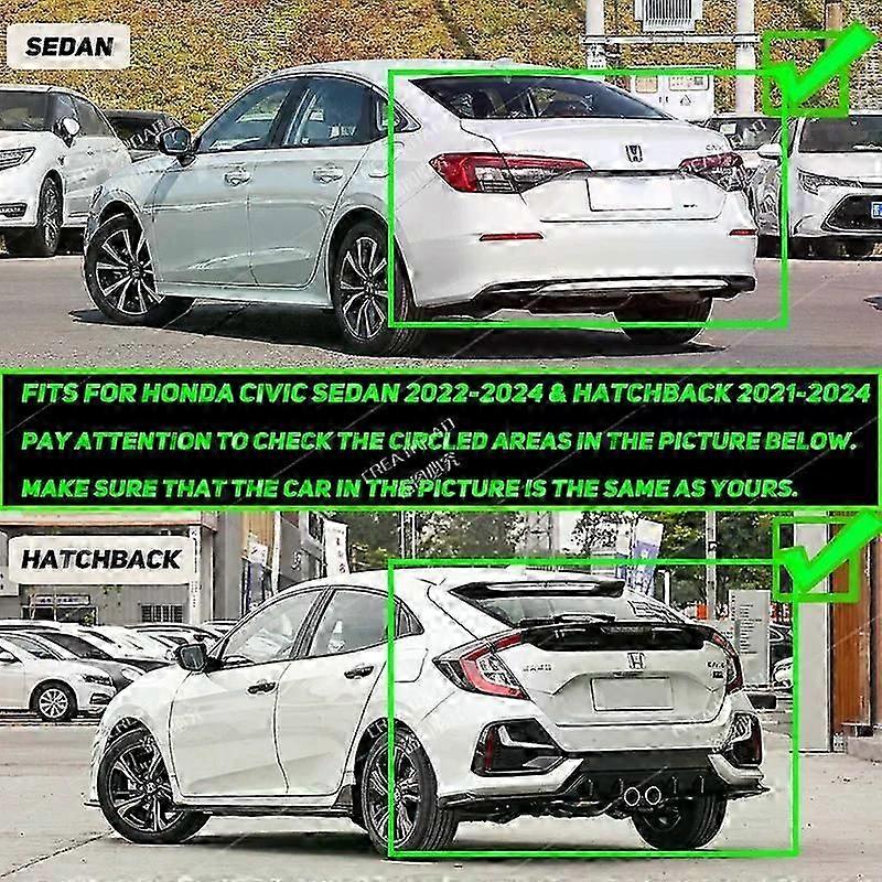 unique Mud Flaps For Honda Civic Sedan hatchback 2021 - 2024 2022 MudFlaps Front Rear Fender Car Accessorie