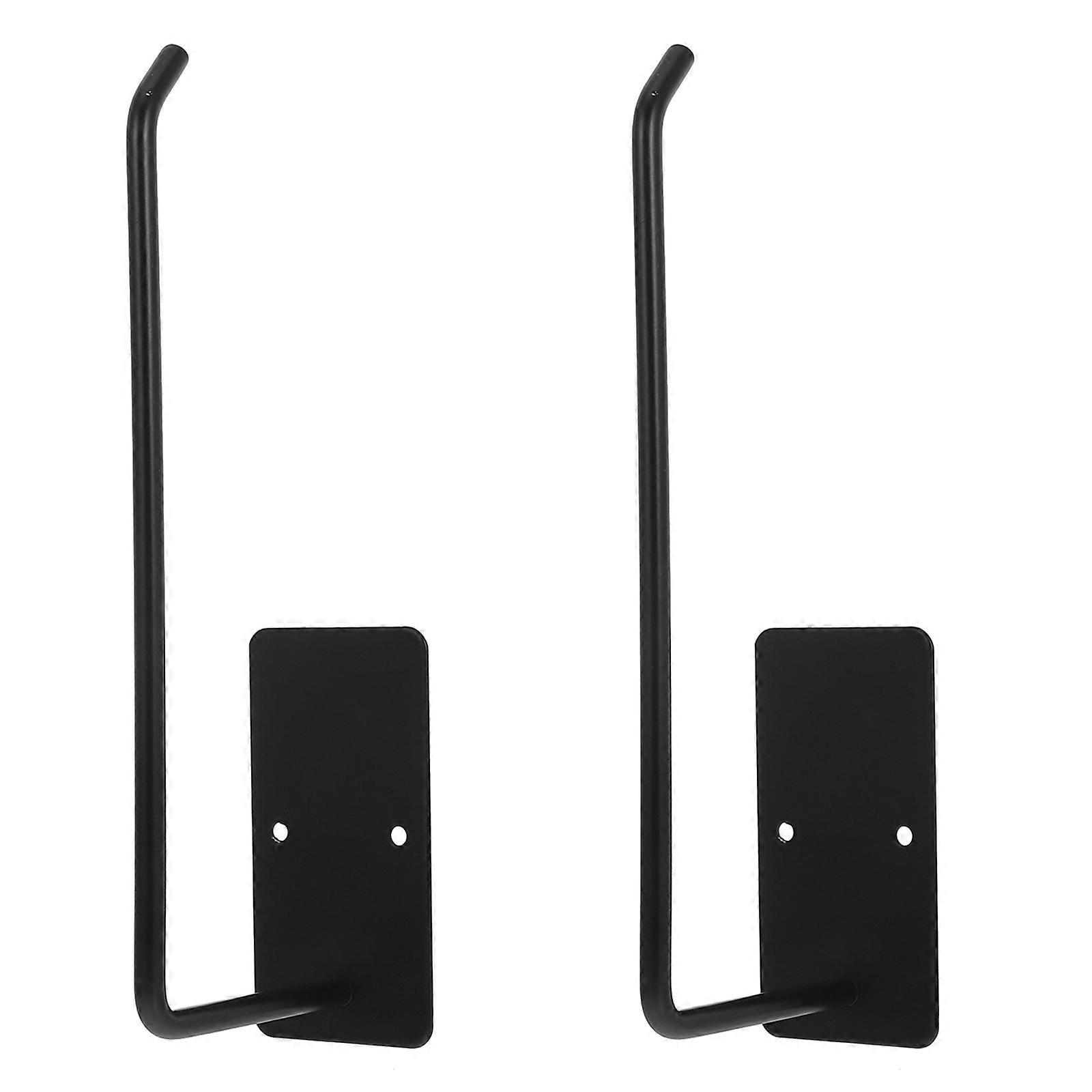 Baseball Cap Organizer Hat Racks for Small Bedrooms Closet Organization Wall Mountable Rectangular Black 2Pcs