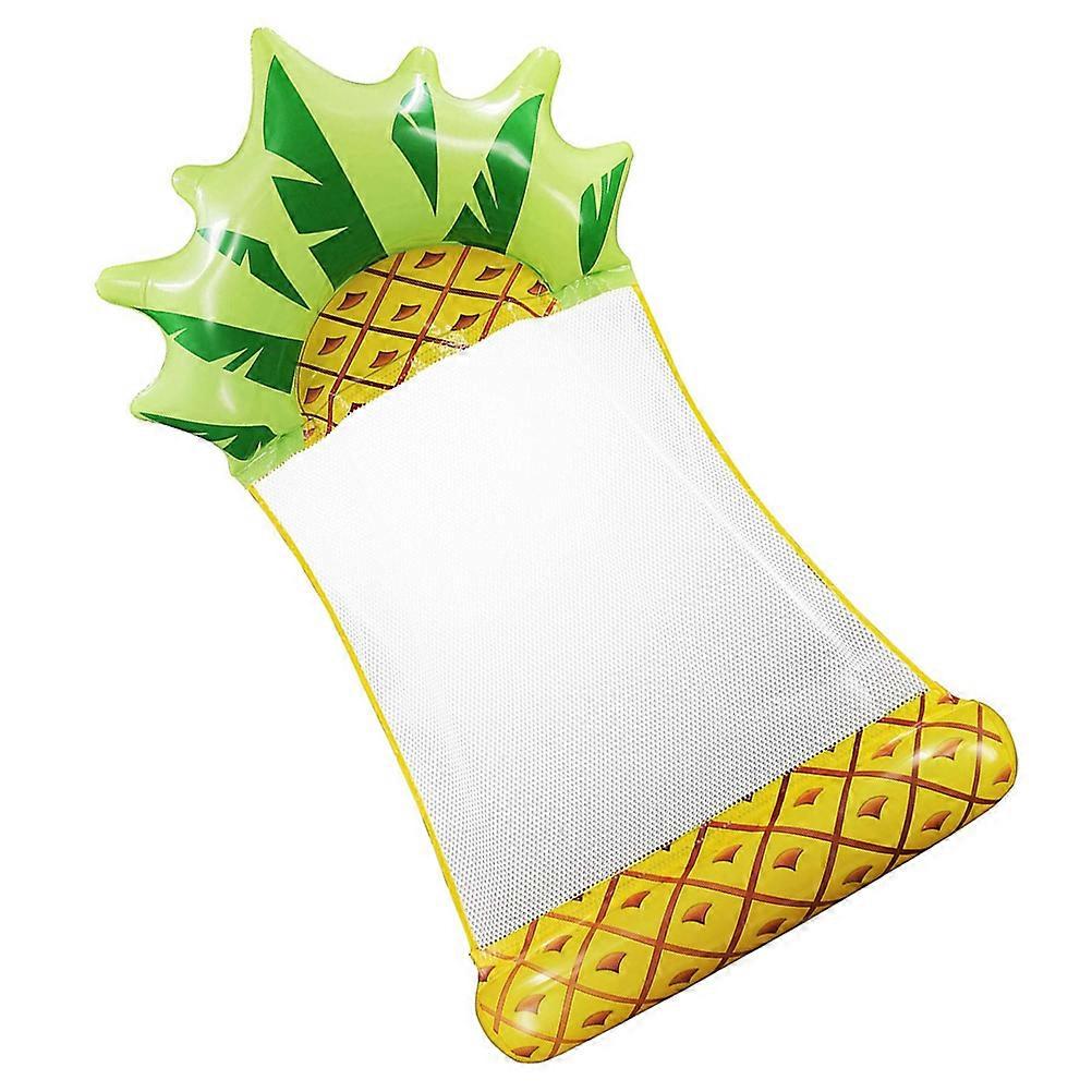 Fruit Pool Float Inflatable Swimming Bed Yellow 79x138x15cm Floating Mat for Adults Swimming Pool Party 1Pack