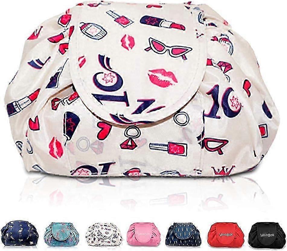 Lazy Drawstring Makeup Bag Large