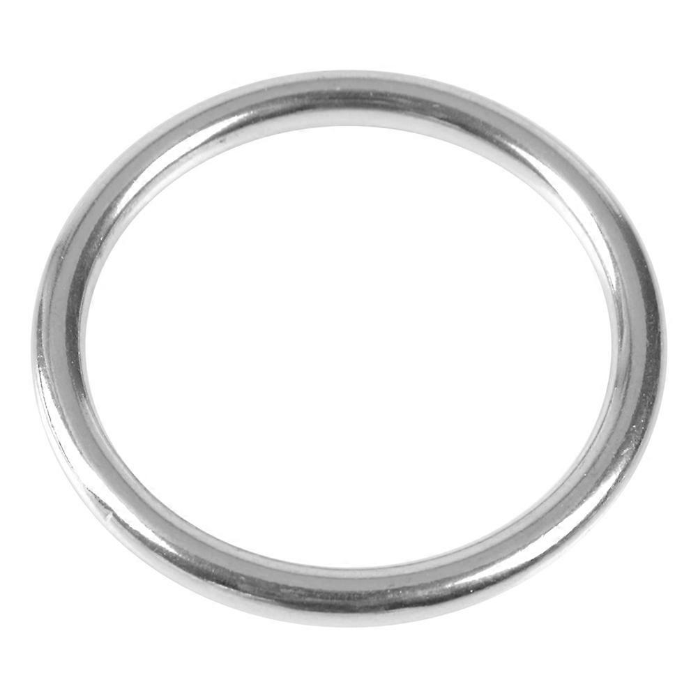 304 Stainless Steel Boat Marine Welded Ring O Round Ring Polished Circle 6*35mm
