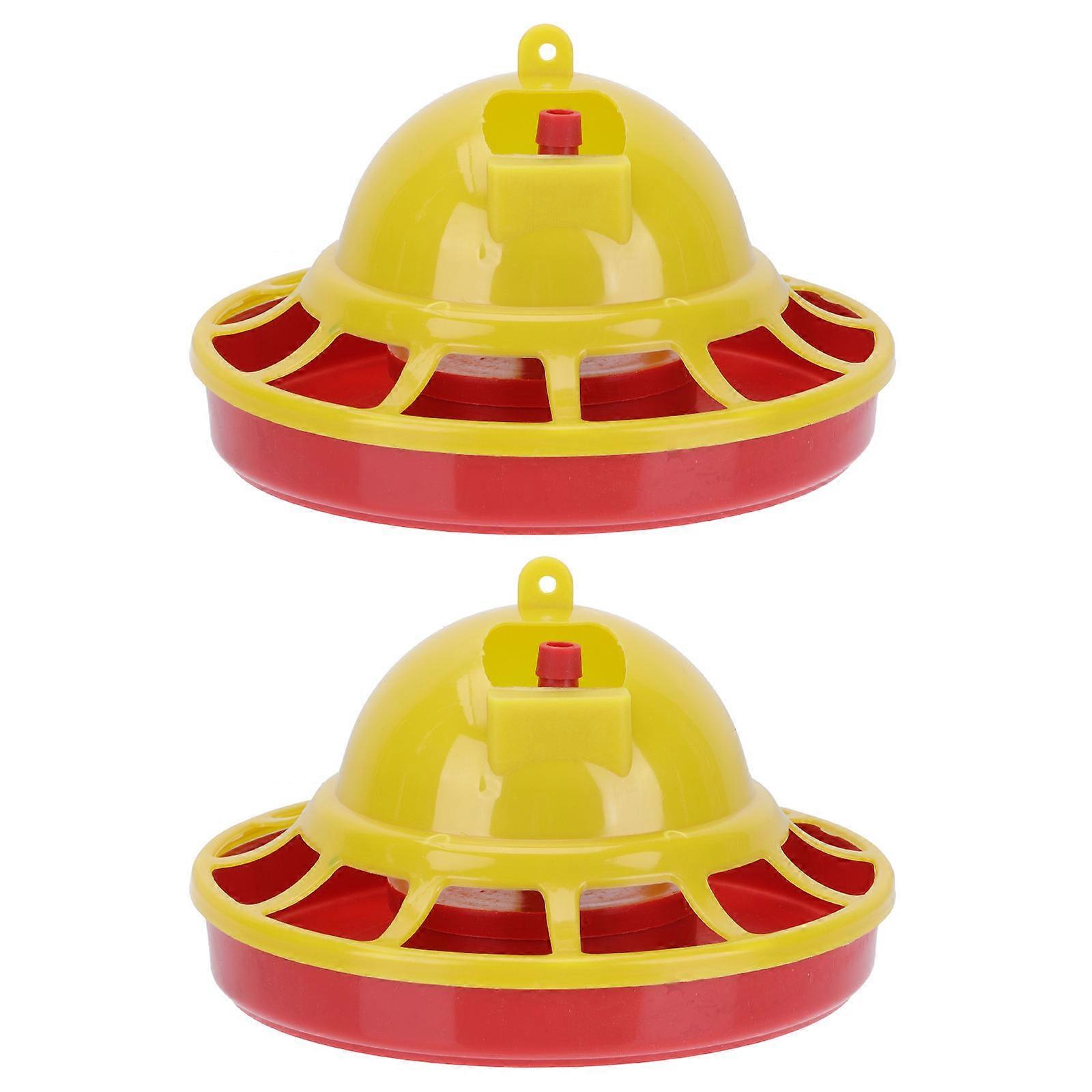 Durable Automatic Chick Feeder for Pet Use Assorted Color PP Material Easy to Clean 2Pcs