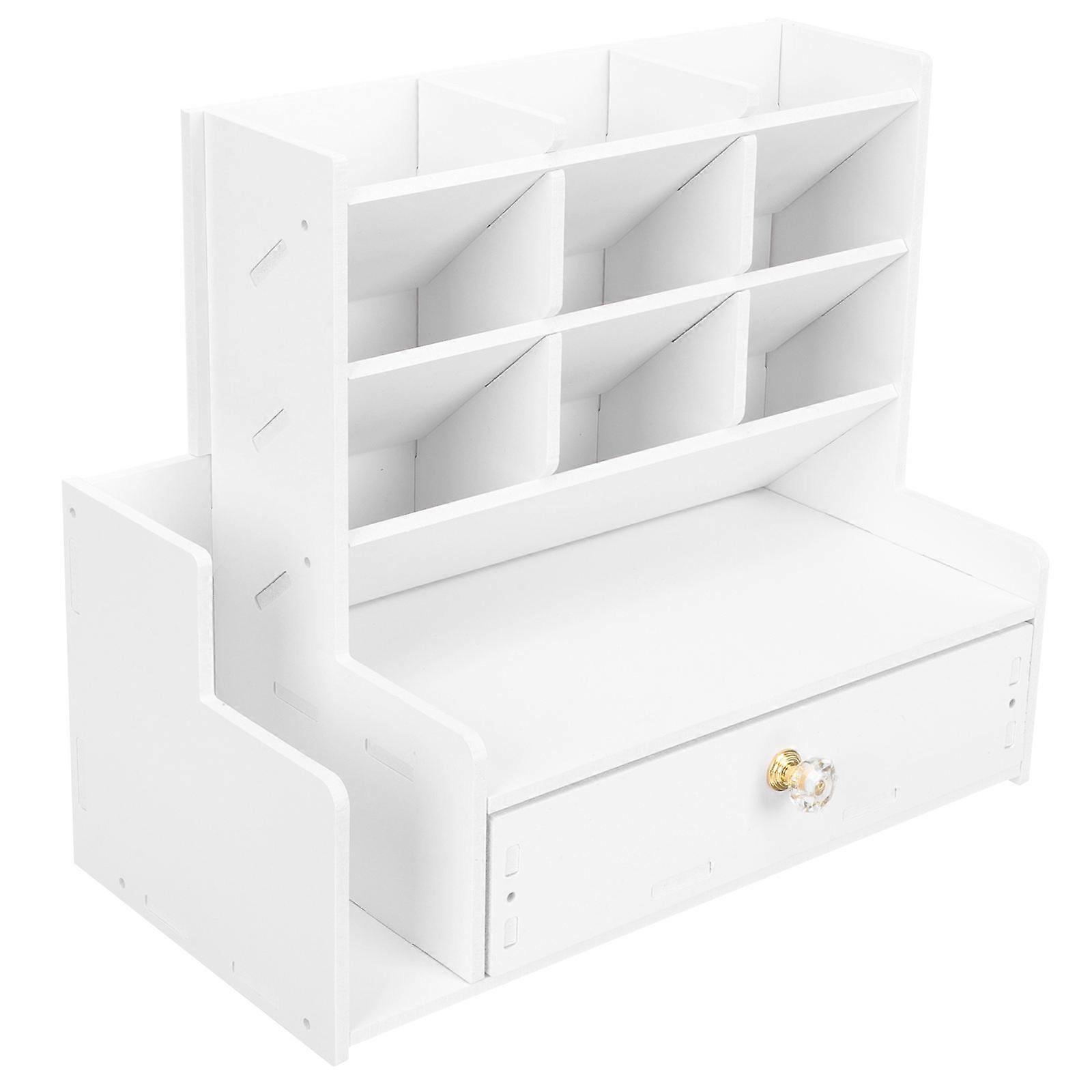 Sturdy Multi Layer Desktop Pen Holder with Ornament, Portable Pencil Case for Colored Pencils and Stationery Storage, Versatile Container for Home