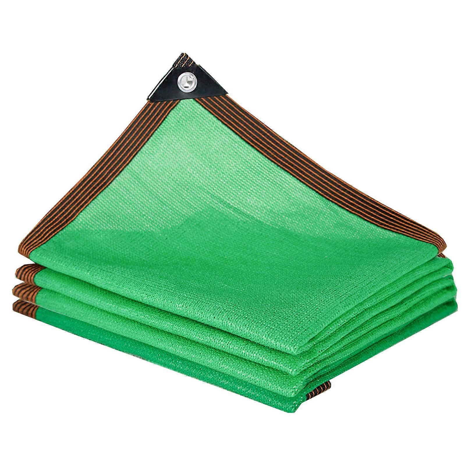 Green Shade Cloth, 4x7m, UVResistant Outdoor Canopy with Grommets