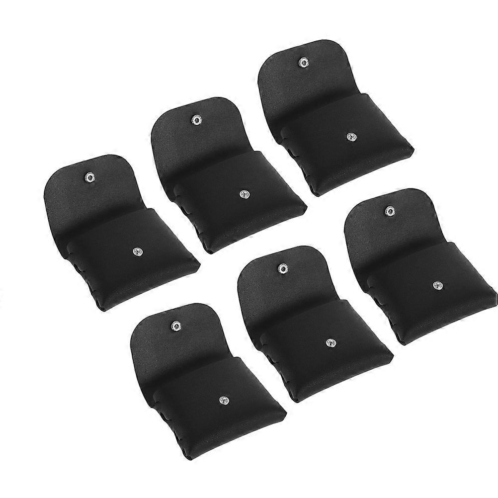 Sunglasses Case Travel Eyeglasses Organizer Protective Foldable Black 9.60X7.20X3.20CM Unisex 6Pack