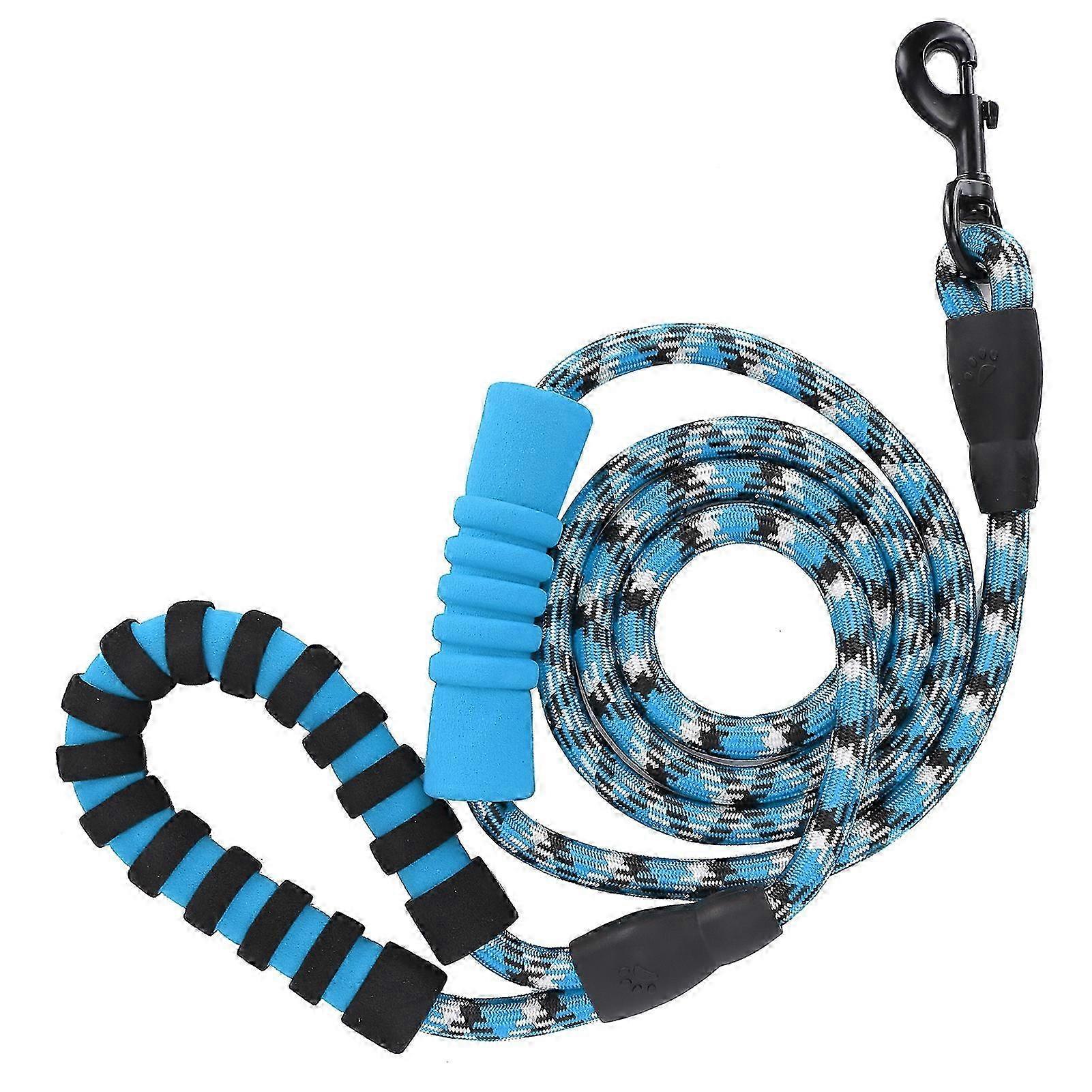 Reflective Safety Rope Pet Pulling Leash for Medium Large Dogs Running Walking Training Blue