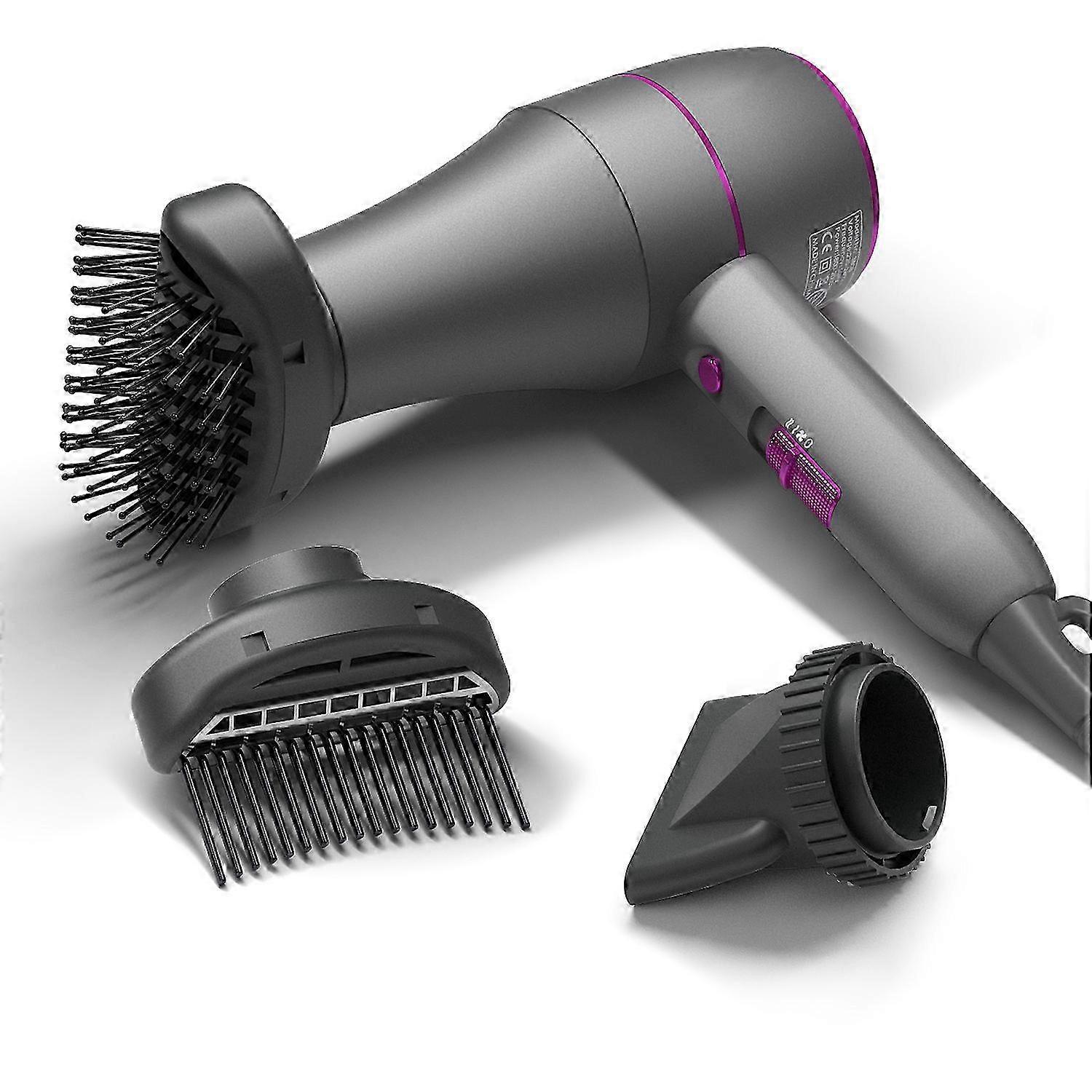 Powerful & Lightweight Ionic Hair Dryer (1600W, gentle styling & even heat distribution, 3 temperatures, diffuser)