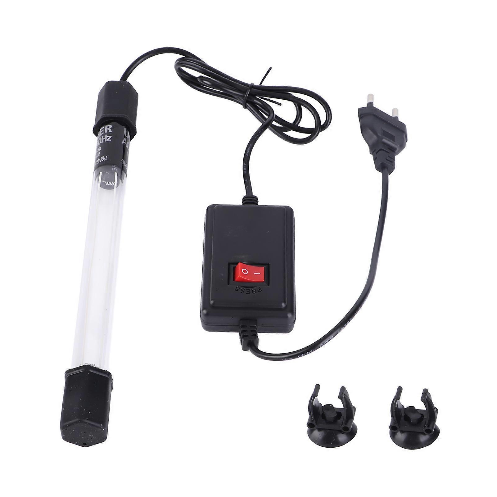 Aquarium Submersible UV Lamp Fish Tank Water Purification Algae Clean Light EU Plug 220V5W