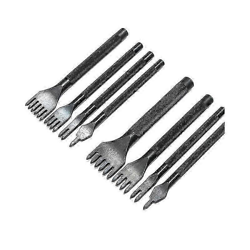 8Pcs 3mm 4mm 1/2/4/6 Prongs Leather Craft Tools Hole Punch Lacing Stitching Perforate L