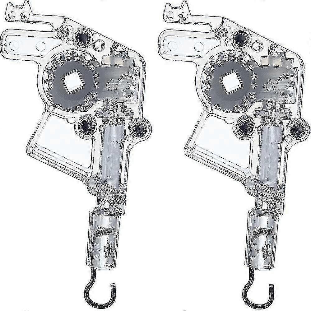 Wand Tilter for 2 Low Profile Horizontal Blinds Tilt Mechanism Hook Connection with Square Shaped Gear (2pcs, White)