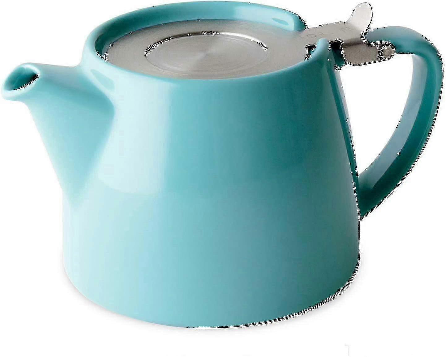 Teapot with Lid and Infuser, 18-Ounce, Turquoise