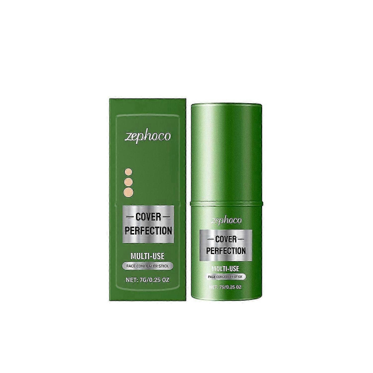 Multi-Use Face Concealer Stick, Flawless Full Coverage Concealer Stick - Long-Lasting, Hides Freckles, Scars & Tattoos, Suitable for All Skin Tones