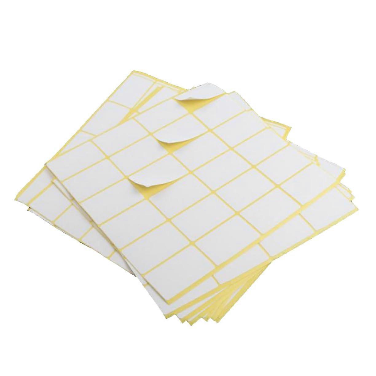 15 Self-Adhesive Blank Labels for Office and School Organization, High-Quality Stickiness for Binders and Folders