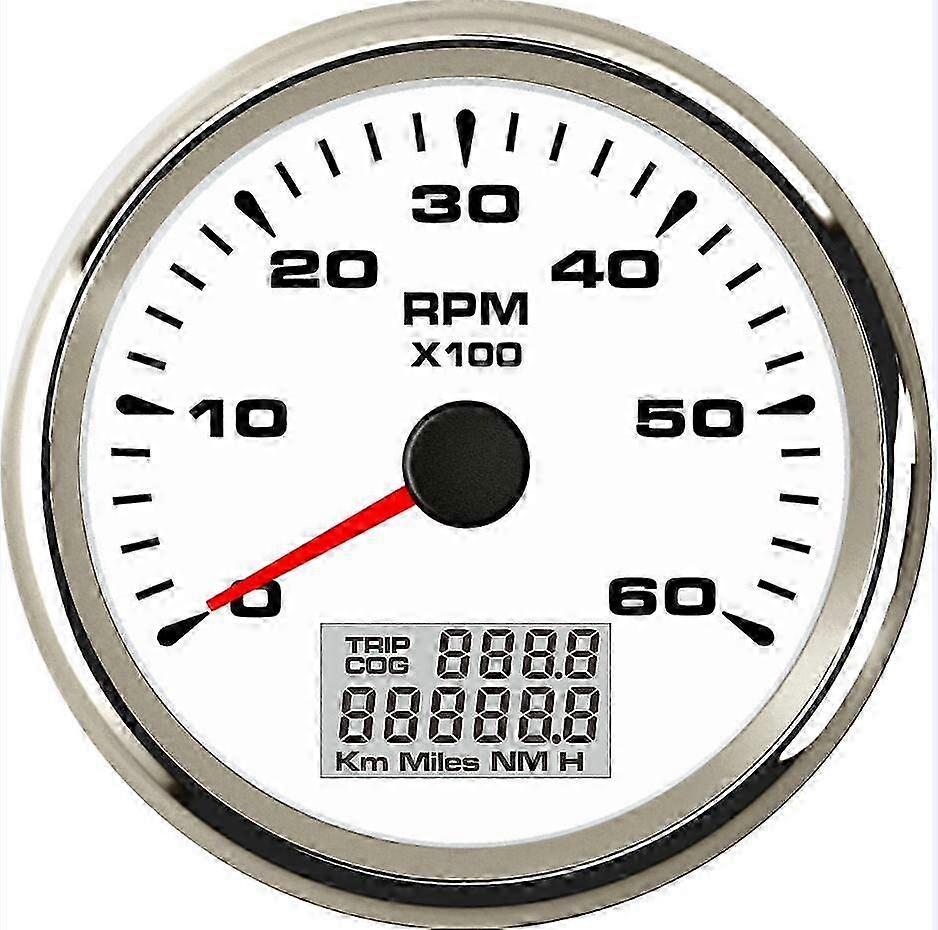 New Type Auto Instrument Panel Tachometers Gauges 0-6000RPM Rev Counters 85mm Tachs Speed Ratio with Hour Meters for Vehicles