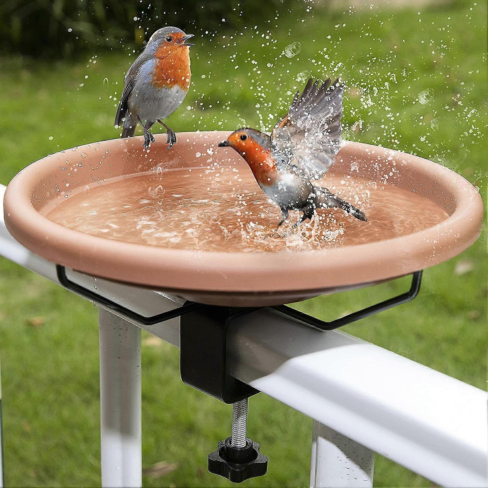 Birdbath  Bird feeder  Water dispenser  Feeding dish  Balcony birdbath