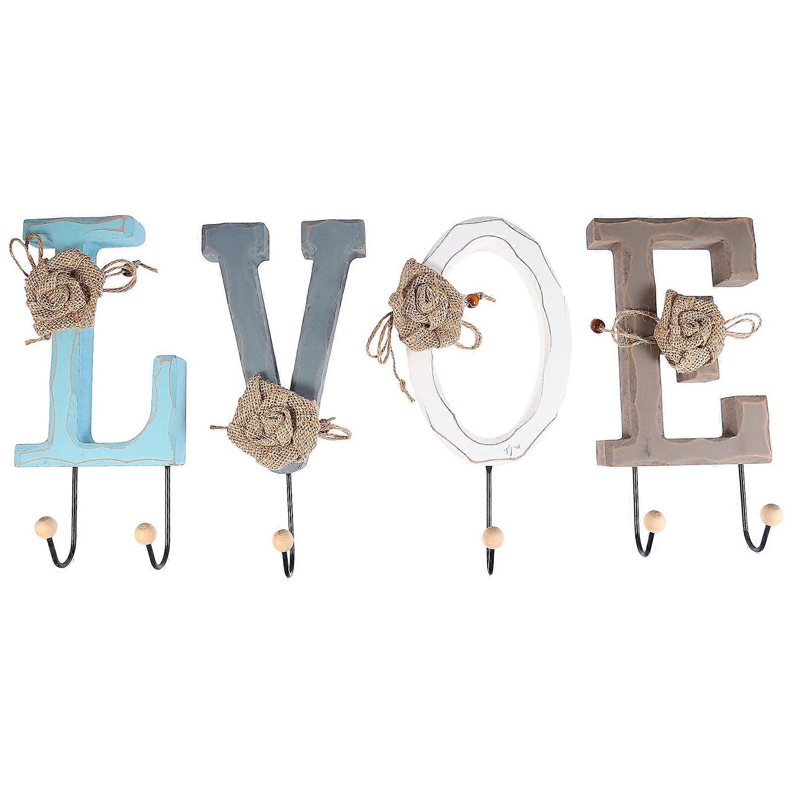 Retro Style Decorative Clothes Hook Strong Load Bearing Sturdy Iron Hooks for Home Assorted Color