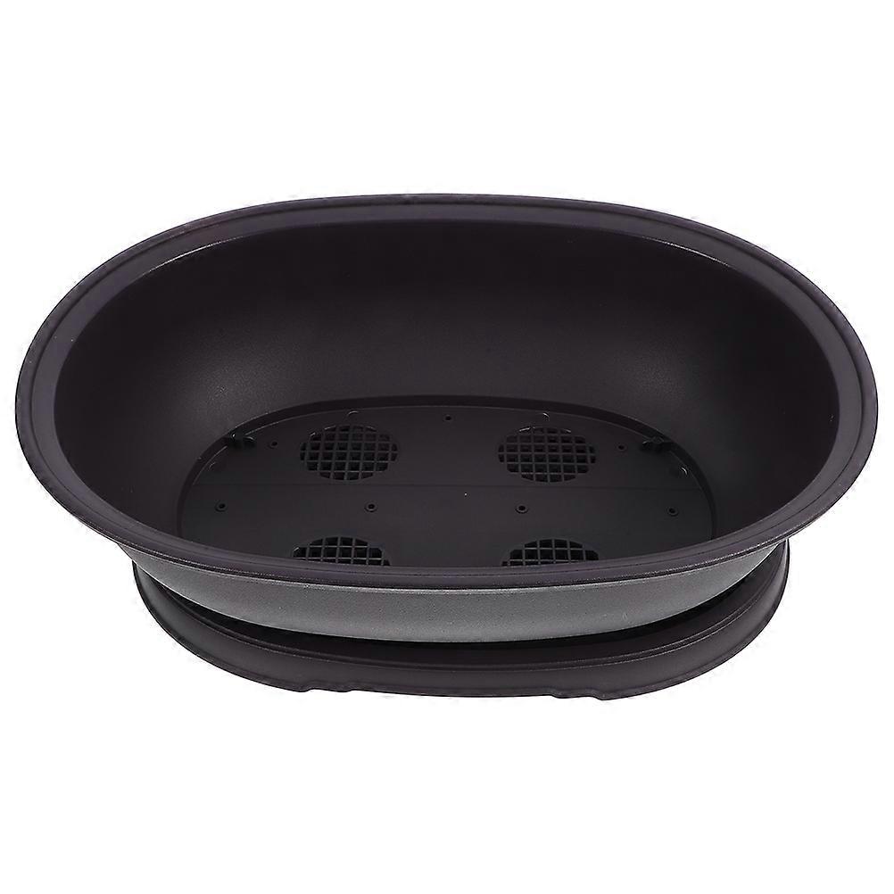 Durable Decorative Flower Pot with Tray for Indoor Outdoor Use – Small Plant Pot with Drainage and Airflow for Growing Flowers and Plants