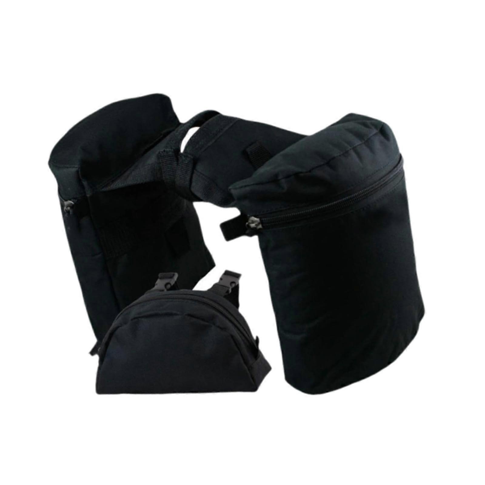 Sattelhorntaschen-Set, leichte Knaufhorntaschen für Langstreckenfahrten, praktische schwarze Outdoor-Satteltaschen