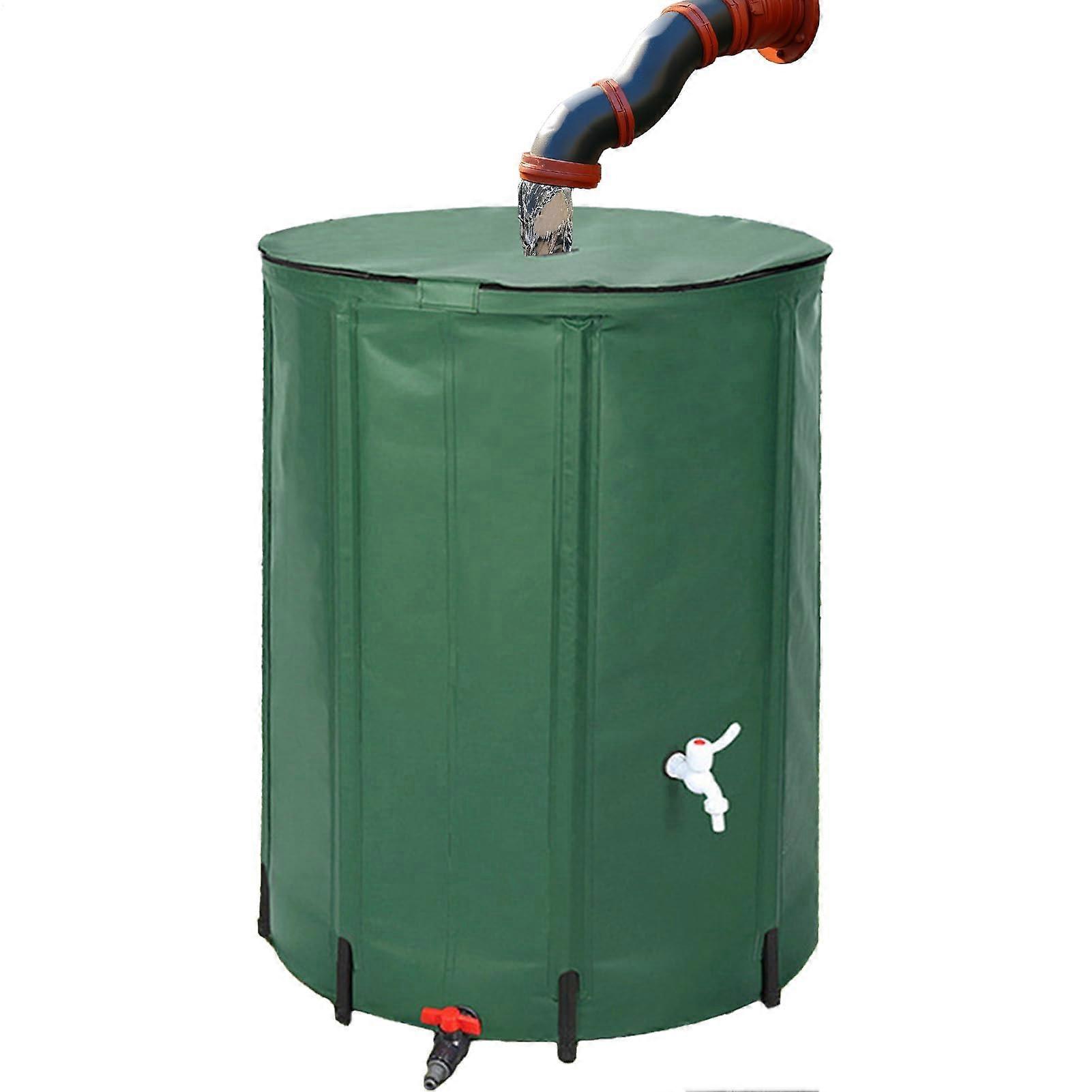 Rain barrel, container for collecting water – collapsible PVC rain barrel with 26 gallons – from collection containers 'water tank'.