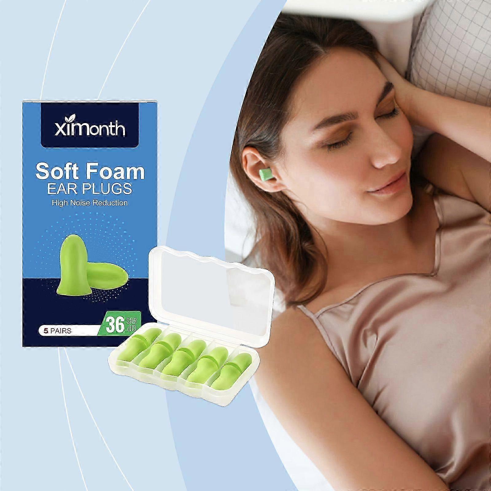 Adaptive Density Acoustic Foam Ear Plug for Sleeping - Laboratory Tested 36dB Noise Reduction, Hypoallergenic & Breathable for Side Sleepers, Travel,
