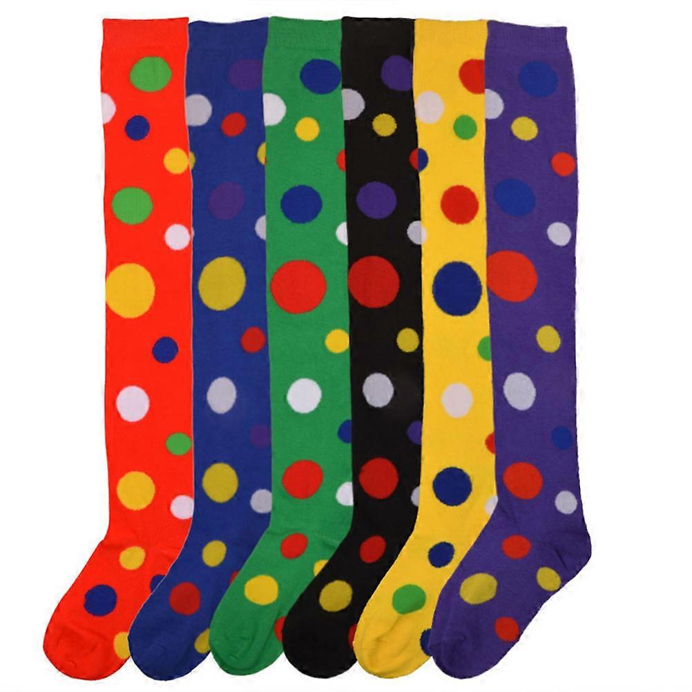 Gelbe Lange Socks Karneval Trachtensocken Halloween Party Acrylic Cotton Material 3 Pair