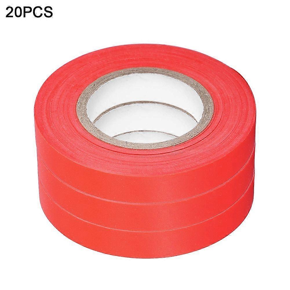 20pcs  Set Elastic Anti aging Garden Tape for Grape Tree Tomato Cucumber Plant(Red)YMJJ