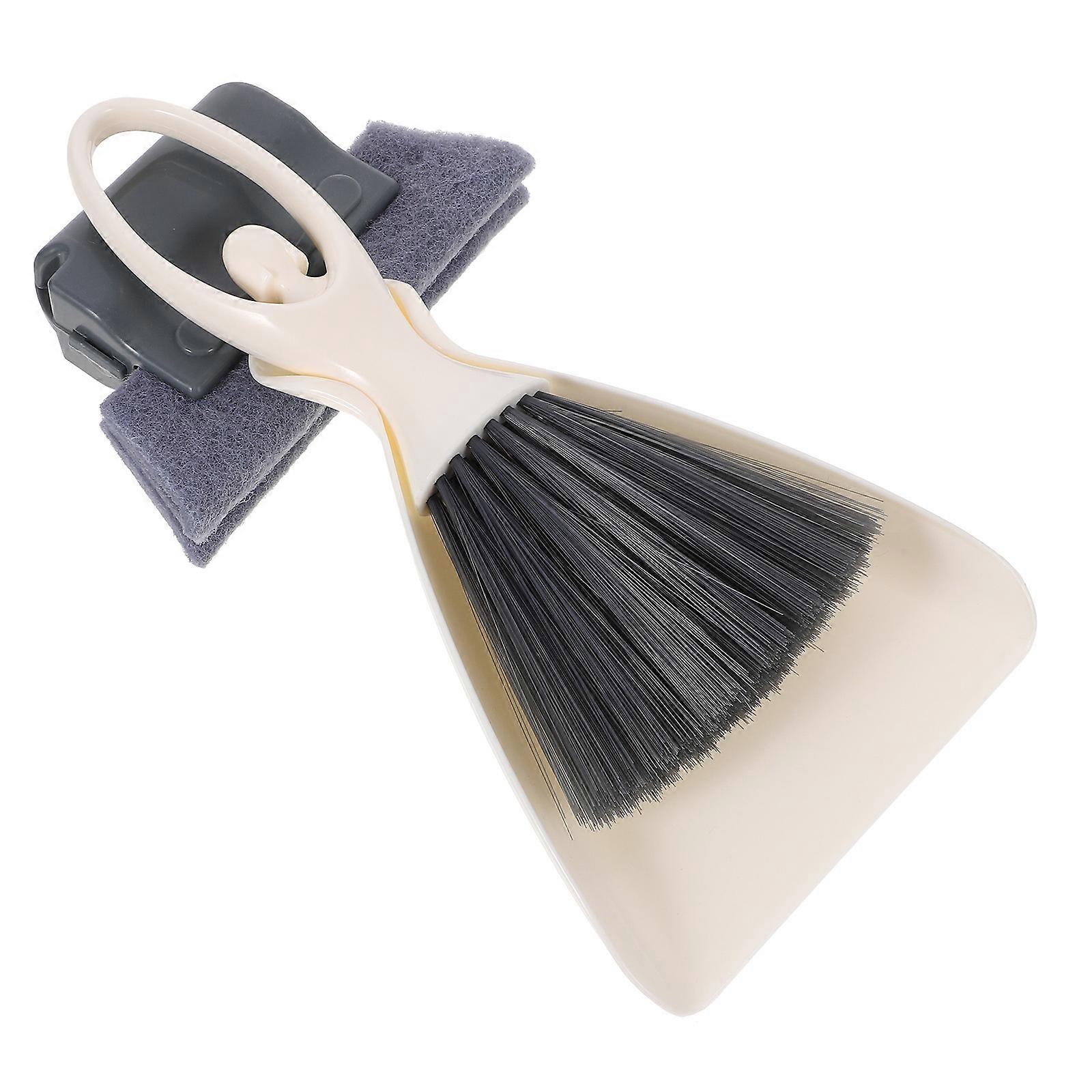 Convenient Mini Broom Desk Mini Broom Set Nylon Material Garbage Storage 1Set