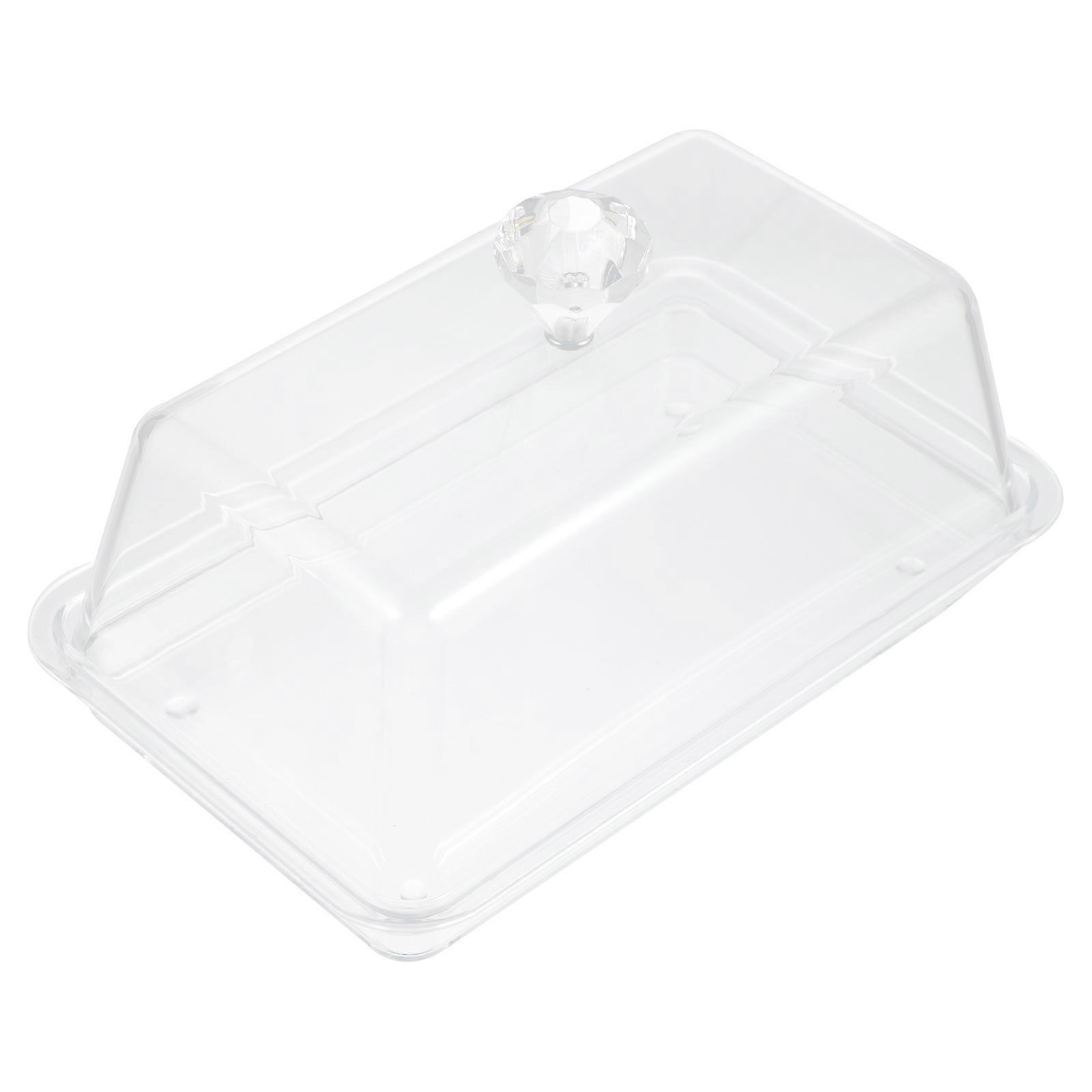 Butter Box for Counter Kitchen Use Home Restaurant Butter Keeper with Lid Mosquito-Proof Rectangular Shape 1Pc