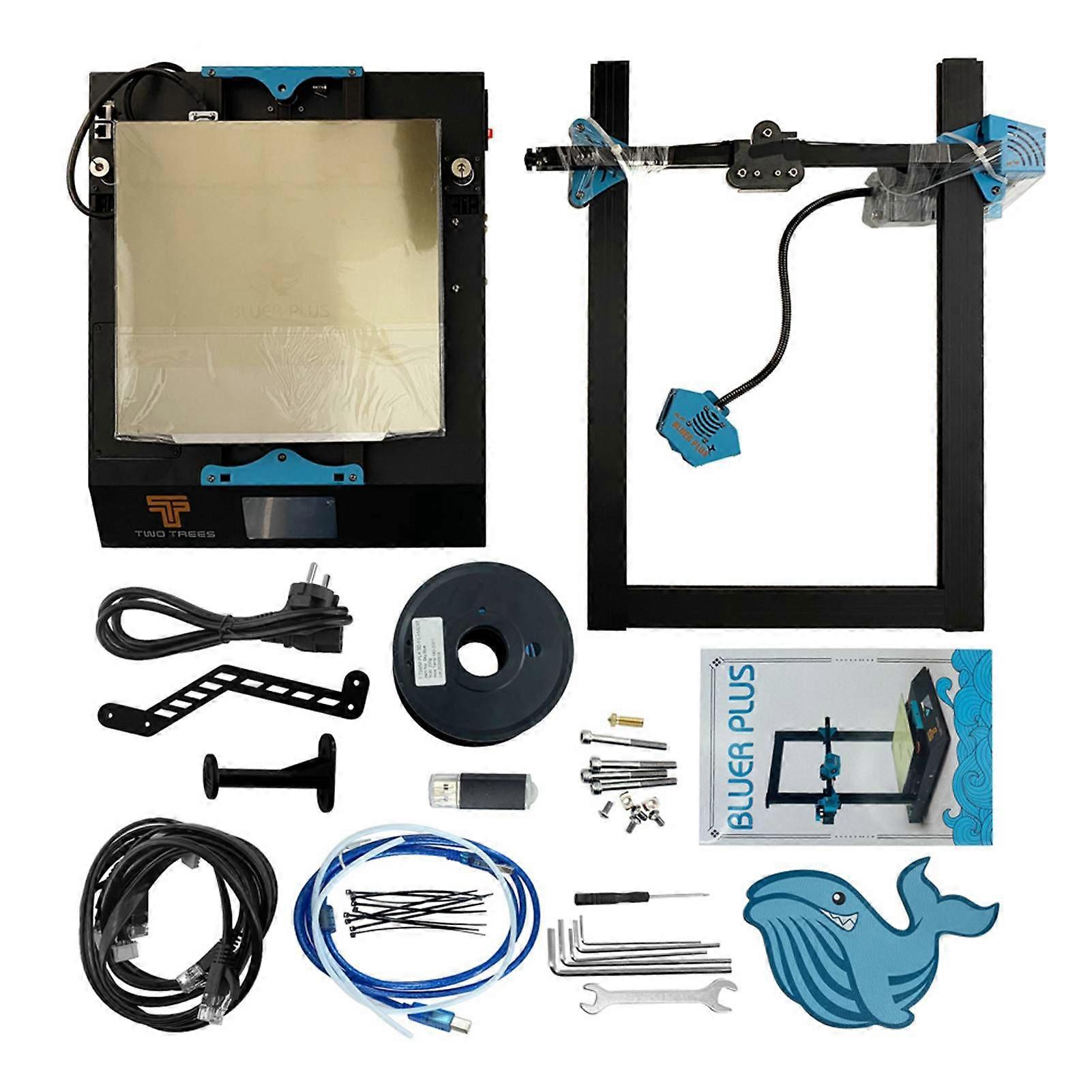 3D Printer with Removable Build Surface Plate Auto Leveling FDM 300x300x400mm  100‑240V
