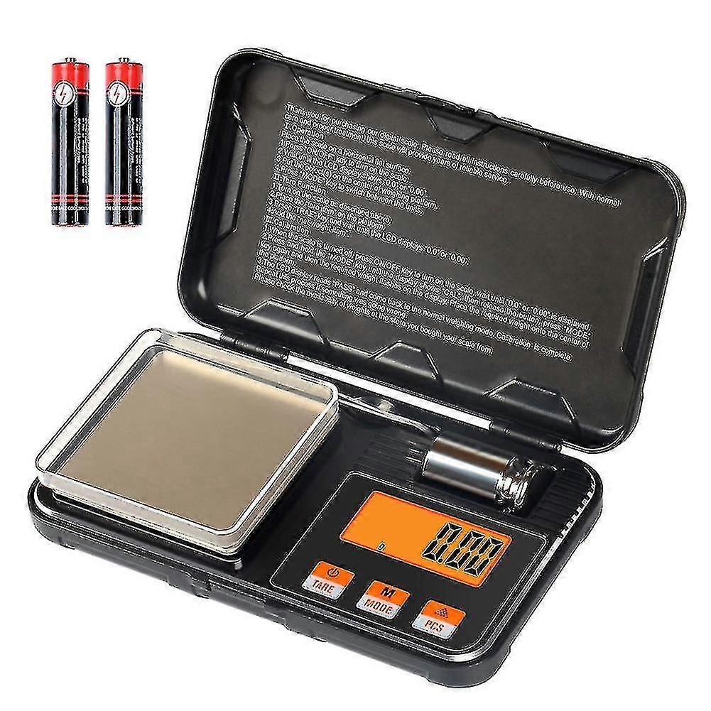 200g / 0.01g Digital Pocket Scale 50g Calibration Weight With Tweezers Battery Include