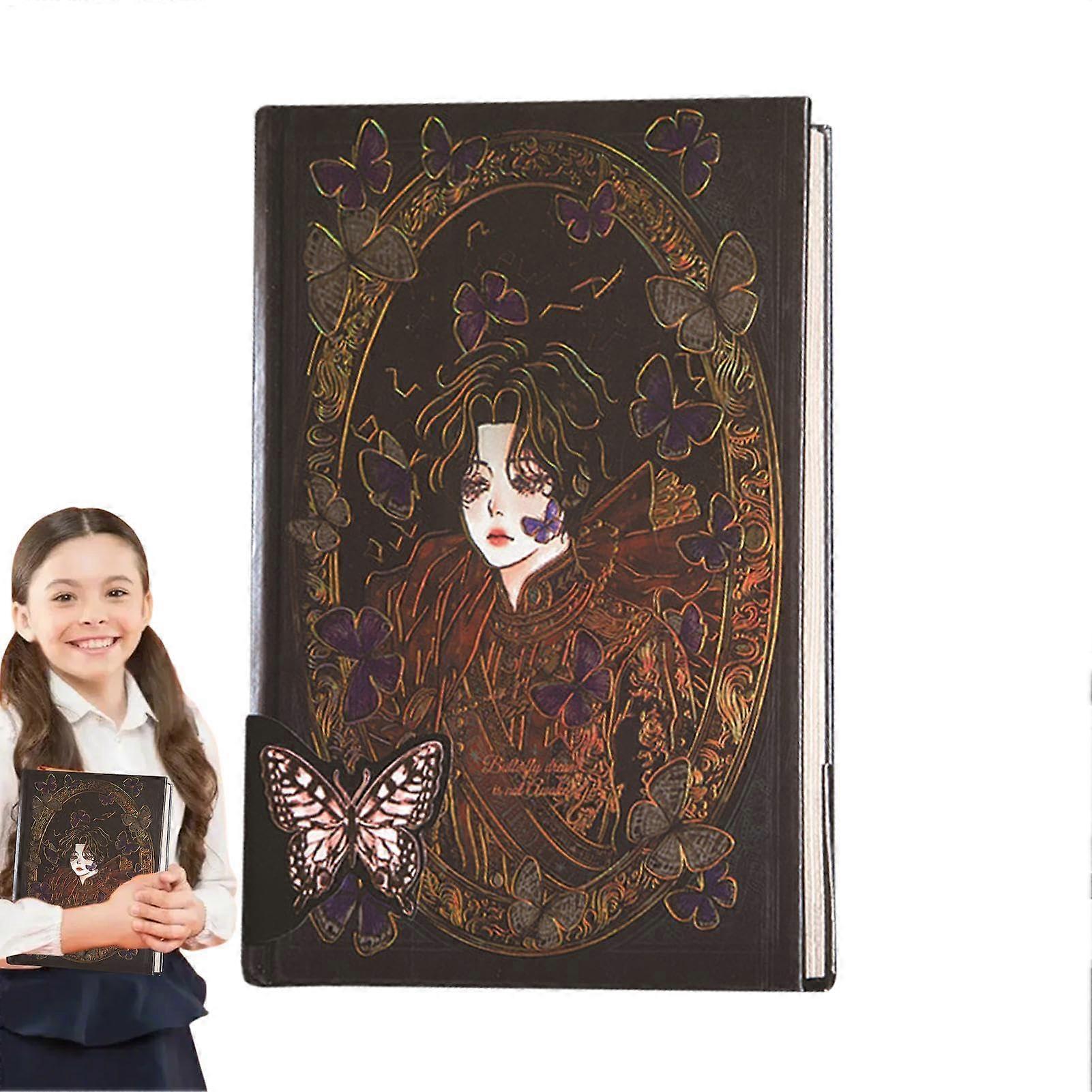 Vintage Notebook, Aesthetic Notebook, Creative Gothic Style Notepad 256 Pages