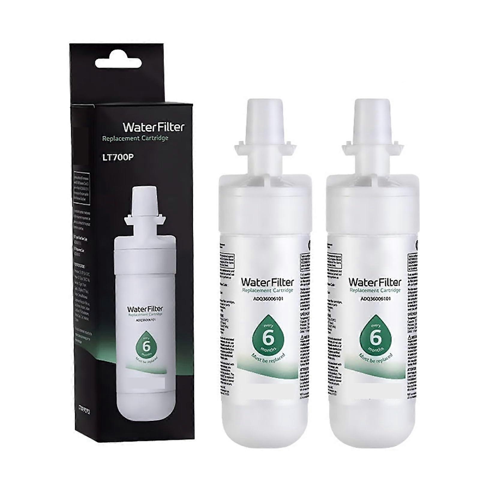 refrigerator water filter, compatible with LG, LT700p ADQ36006101ADQ36006102, compatible with Kenmore, water filter 9690 (2 PCS).