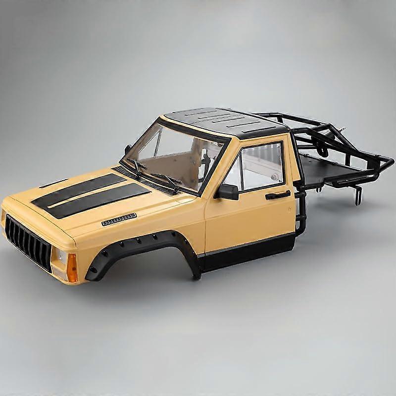 RC Crawler Body Cabin Rear Cage for 1/10 RC Crawler TRX4 Axial SCX10 (Yellow)